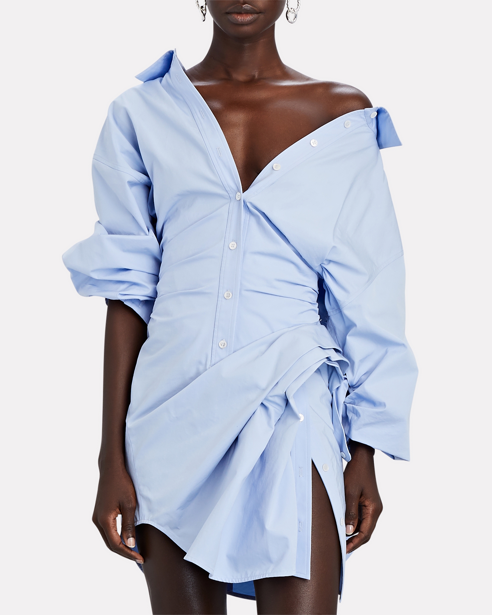 Alexander Wang Cinched Cotton Shirt Dress | INTERMIX®