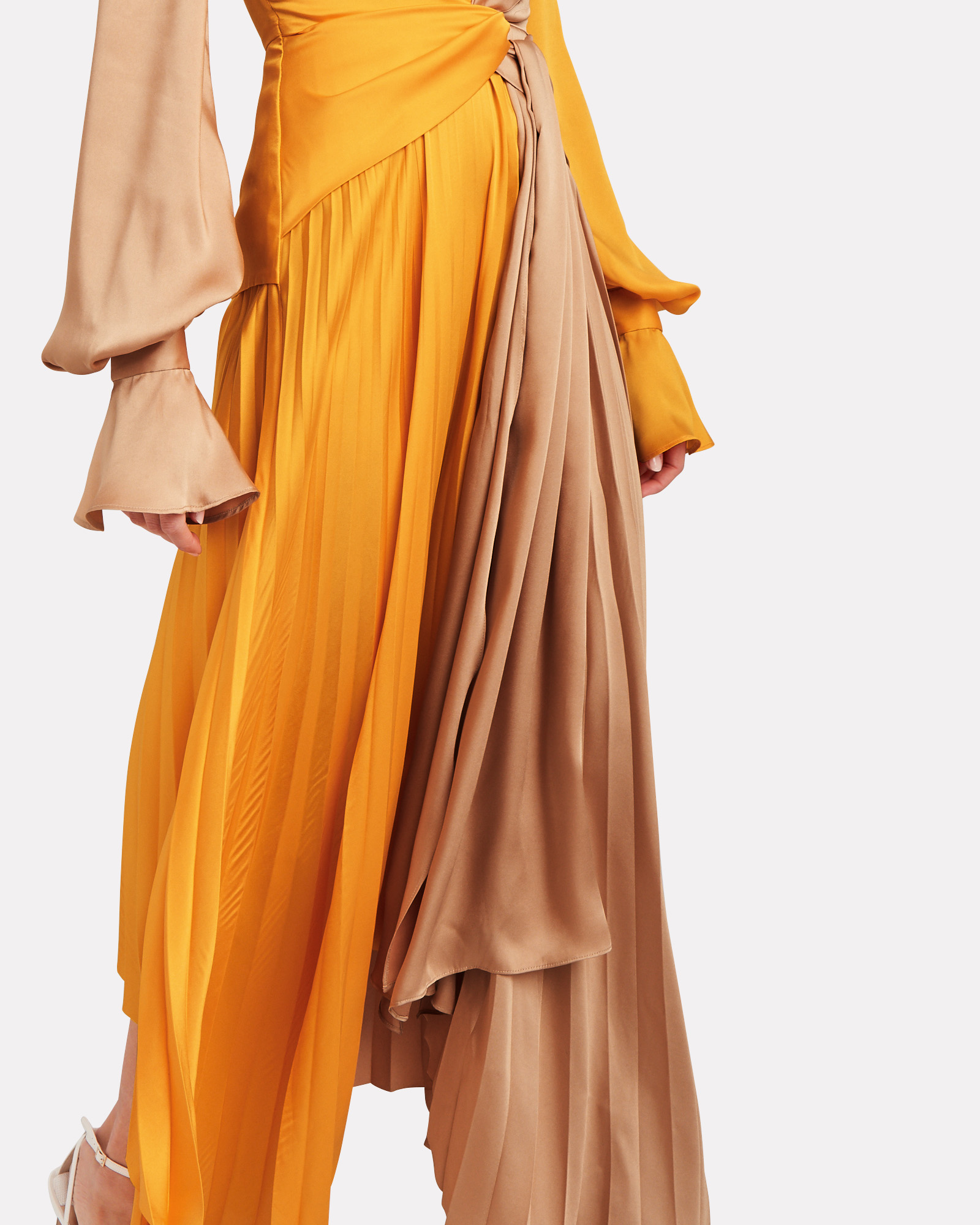 Acler | Empire Two-Tone Twisted Maxi Dress | INTERMIX®