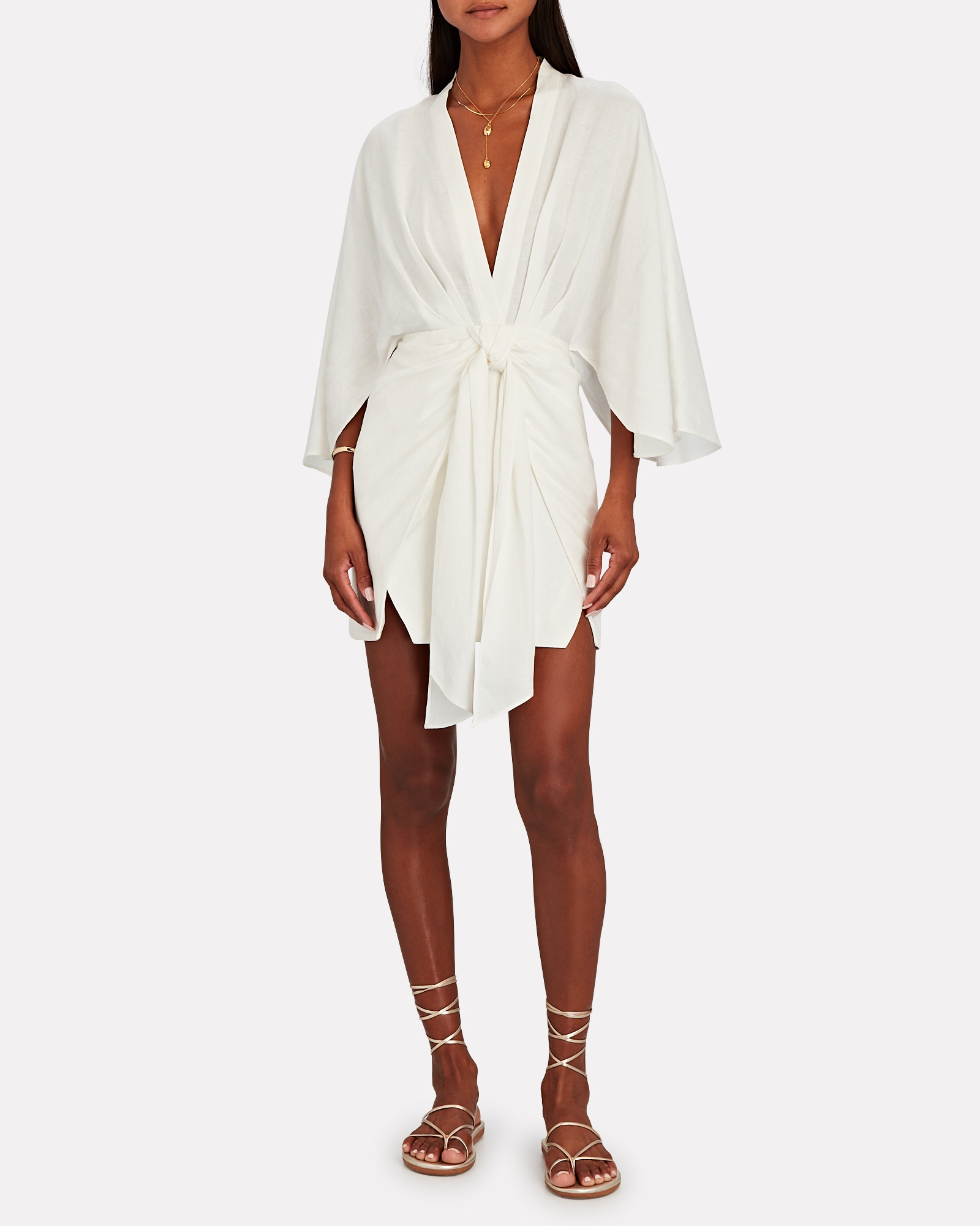 Significant Other Lola Ruched Long Sleeve Mini Dress | INTERMIX®