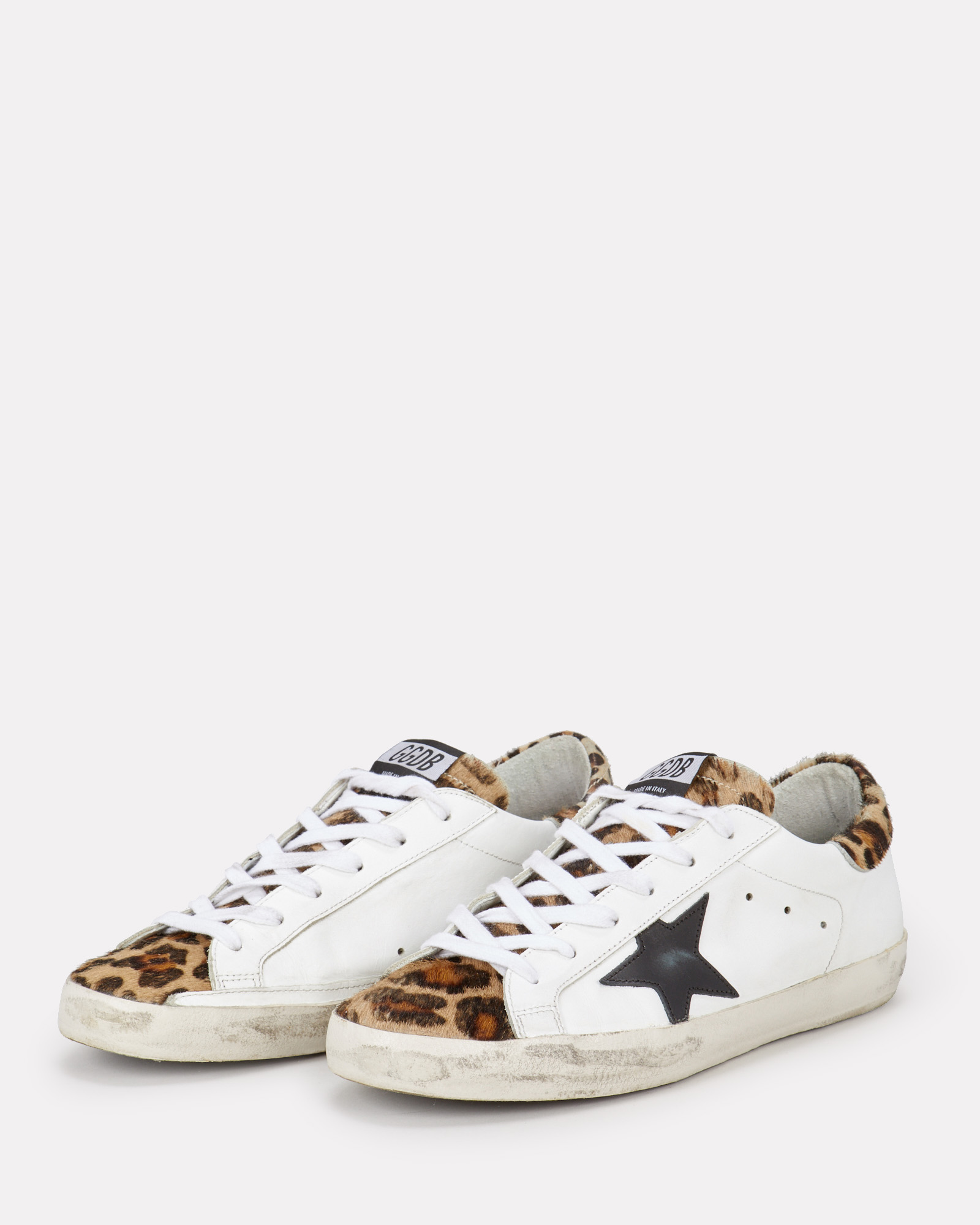 Golden Goose Superstar Leopard Low-Top Sneakers | INTERMIX®