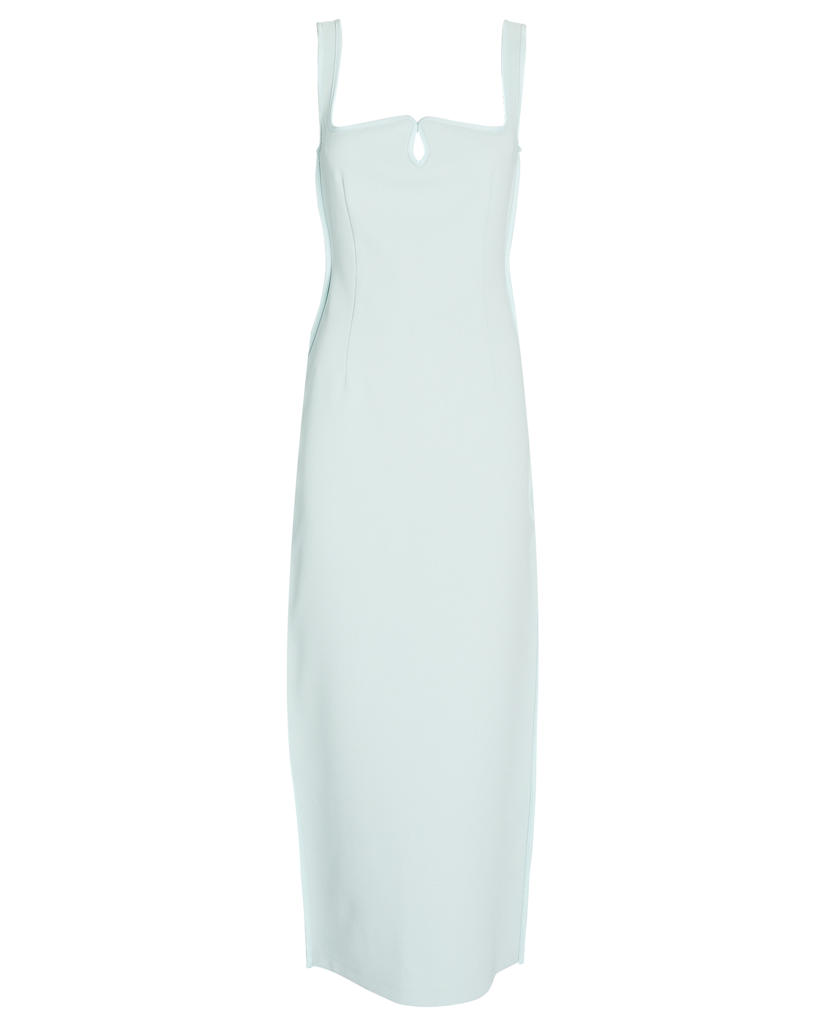 Paris Georgia Diamond Vegan Leather-Trimmed Midi Dress | INTERMIX®