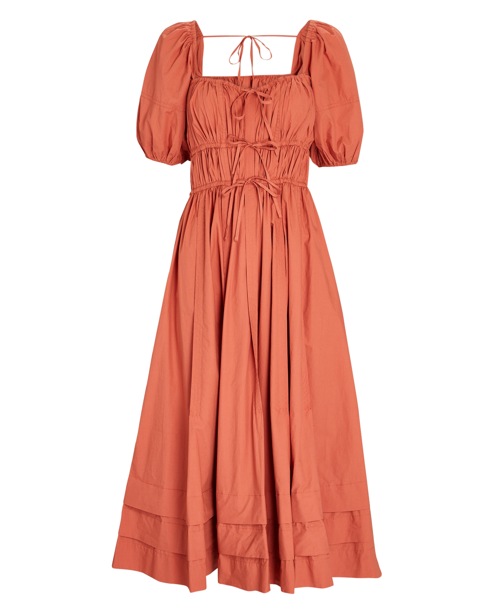 Ulla Johnson Palma Cotton Poplin Midi Dress | INTERMIX®