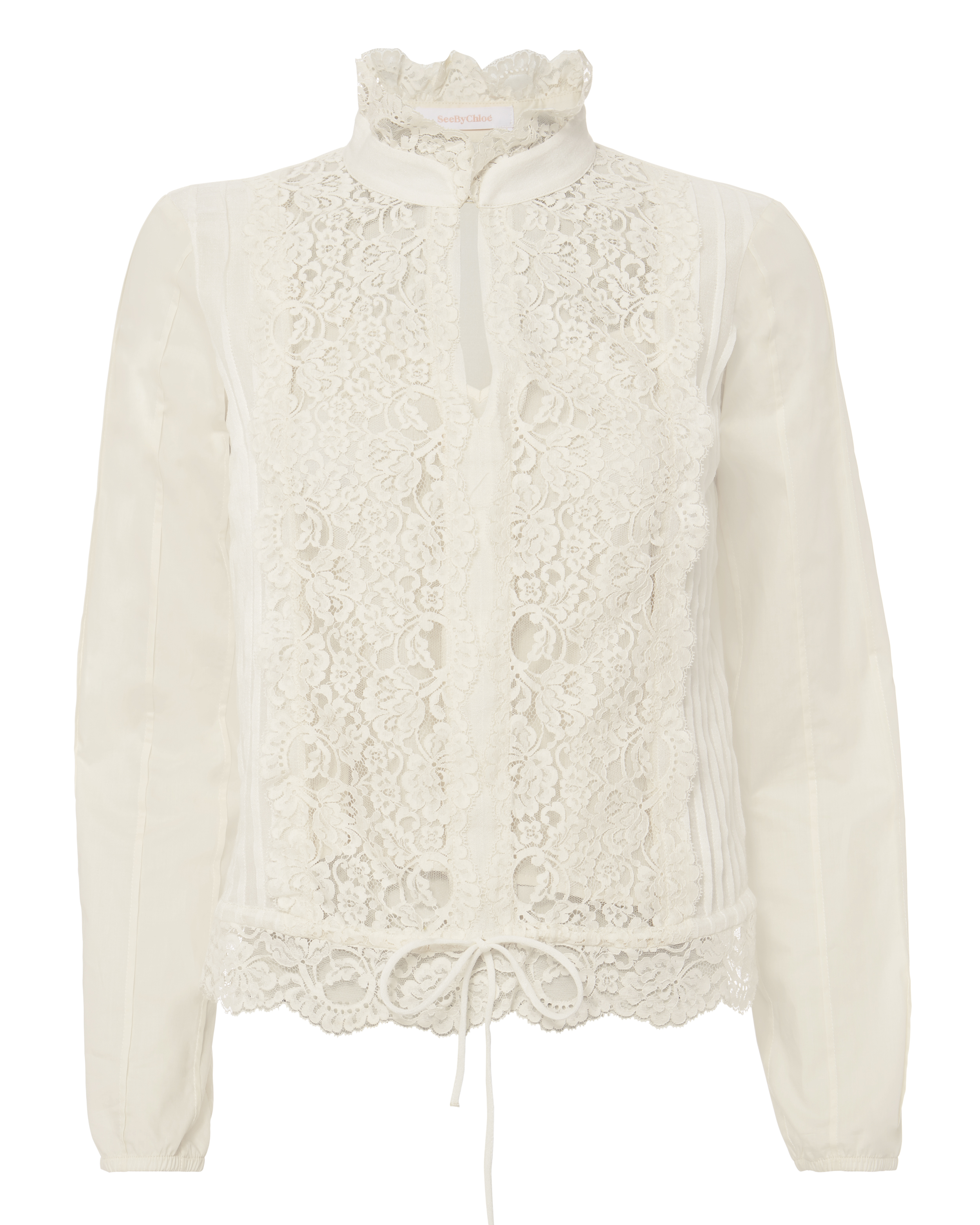 See by Chloé Lace Panel Victorian Blouse - INTERMIX®
