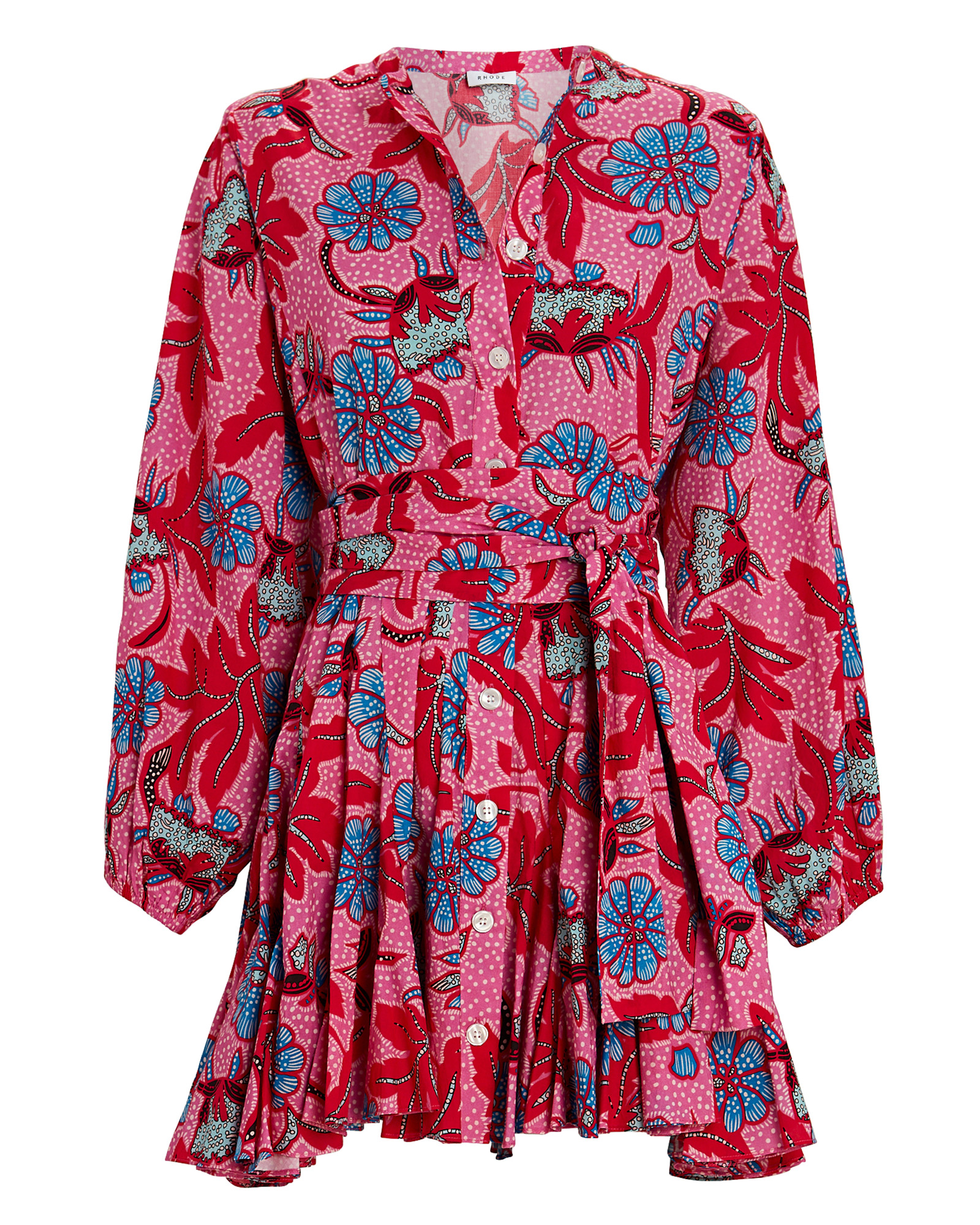 RHODE Emma Printed Poplin Mini Dress | INTERMIX®
