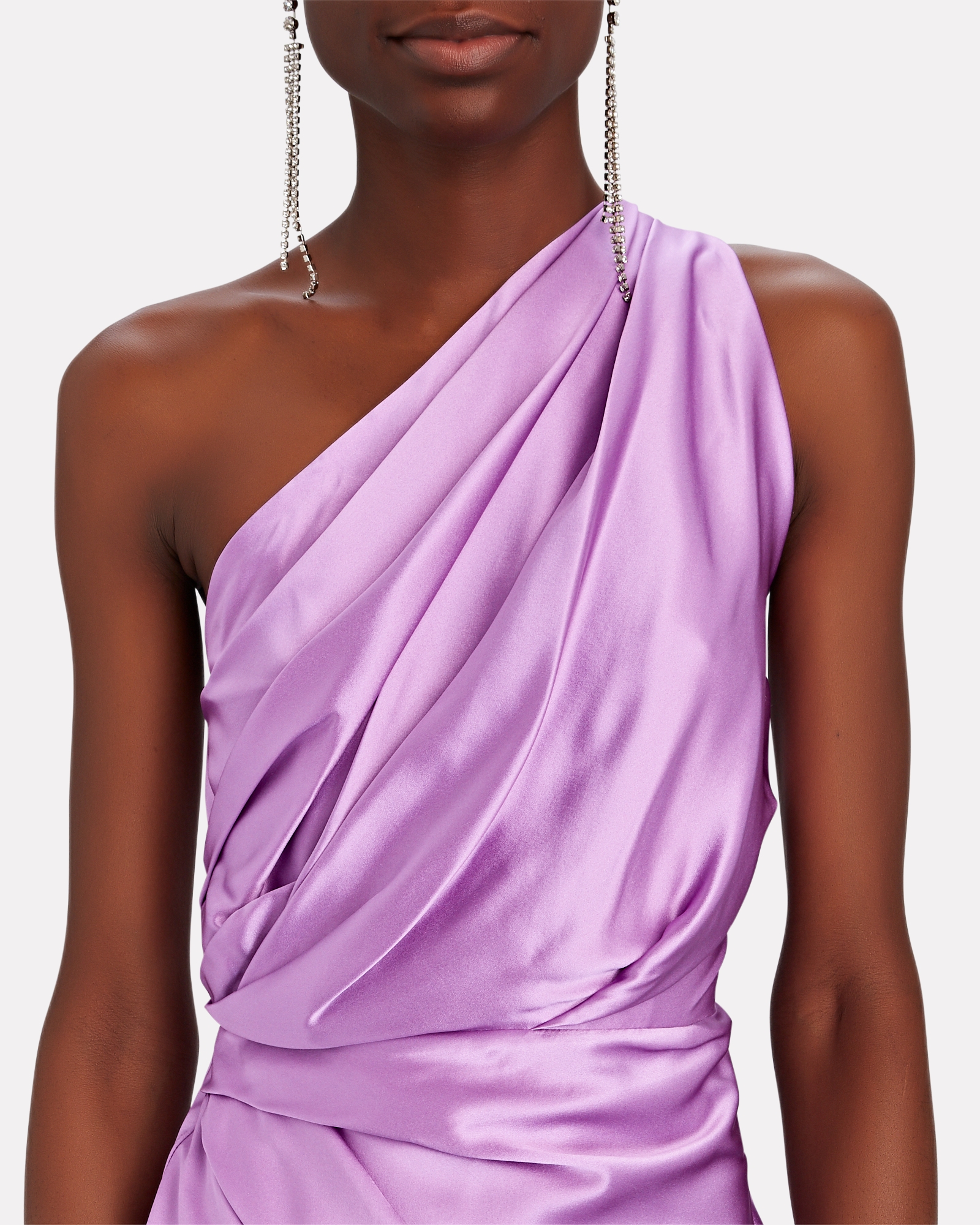 The Sei One-Shoulder Draped Silk Maxi Dress | INTERMIX®
