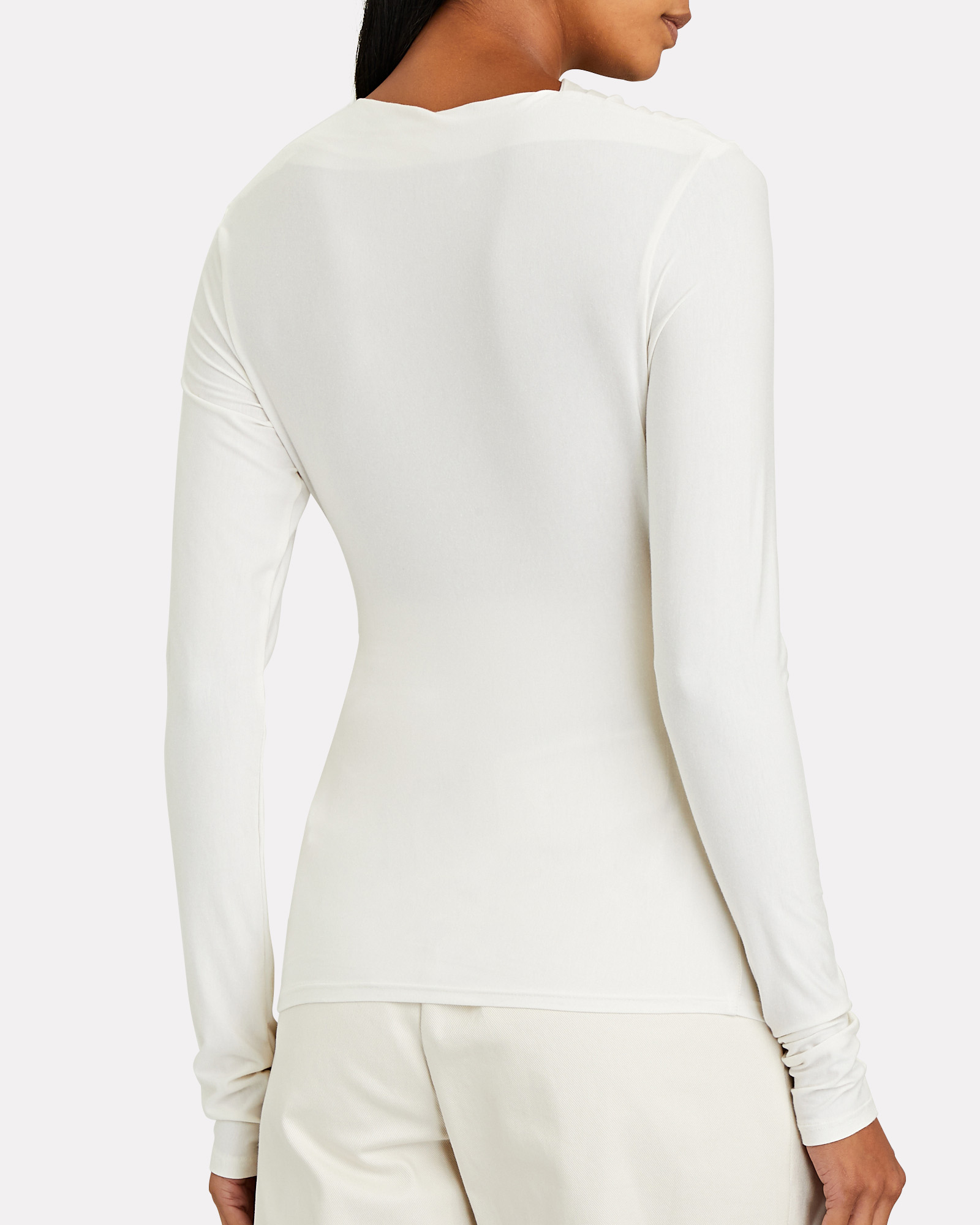 The Line By K Selma Ruched High Neck Top | INTERMIX®