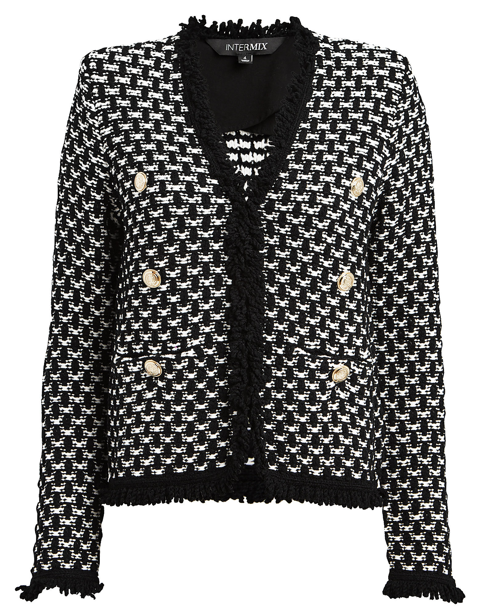 Arya Fringed Tweed Jacket