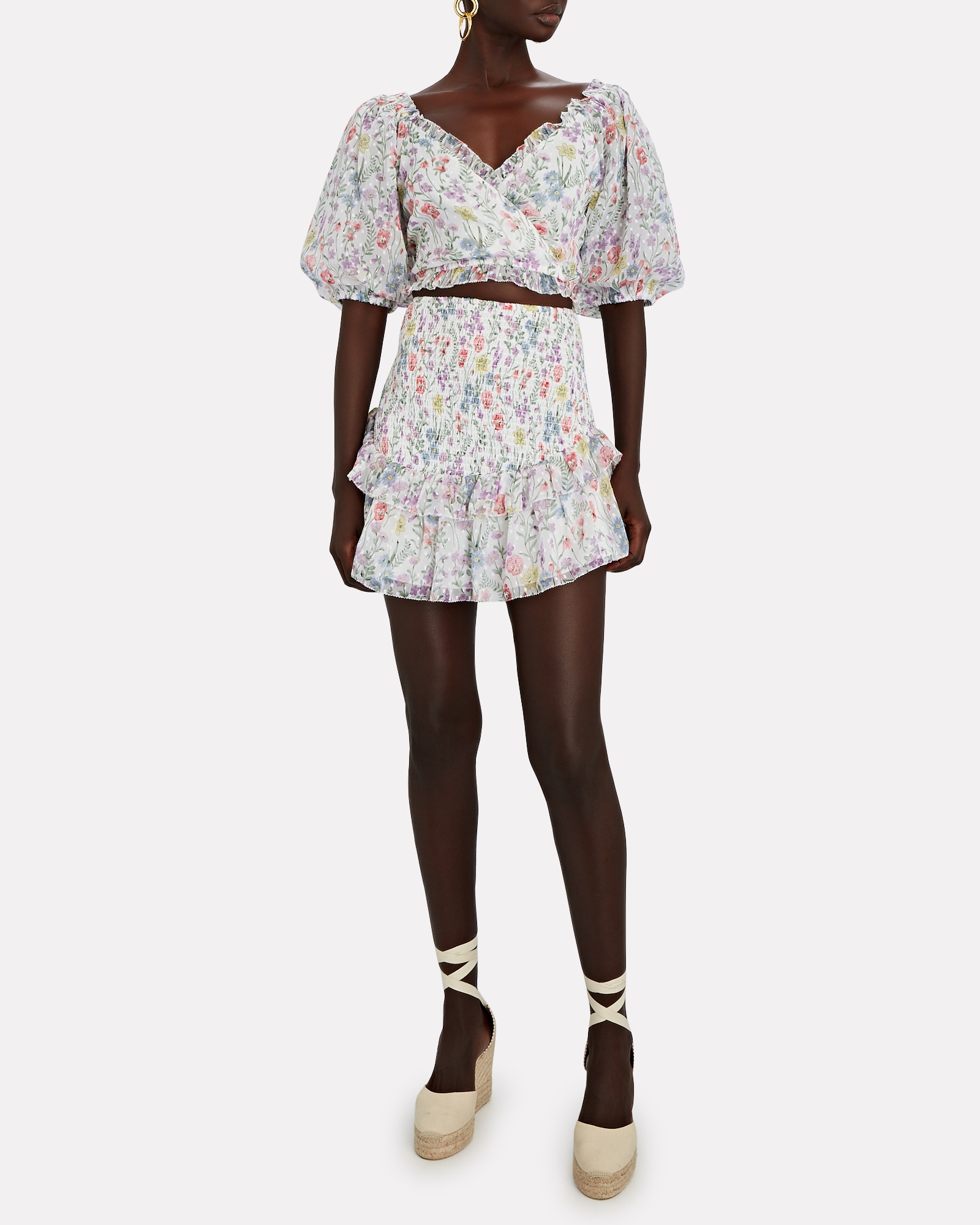 Saylor Teryn Smocked Floral Skirt Set | INTERMIX®