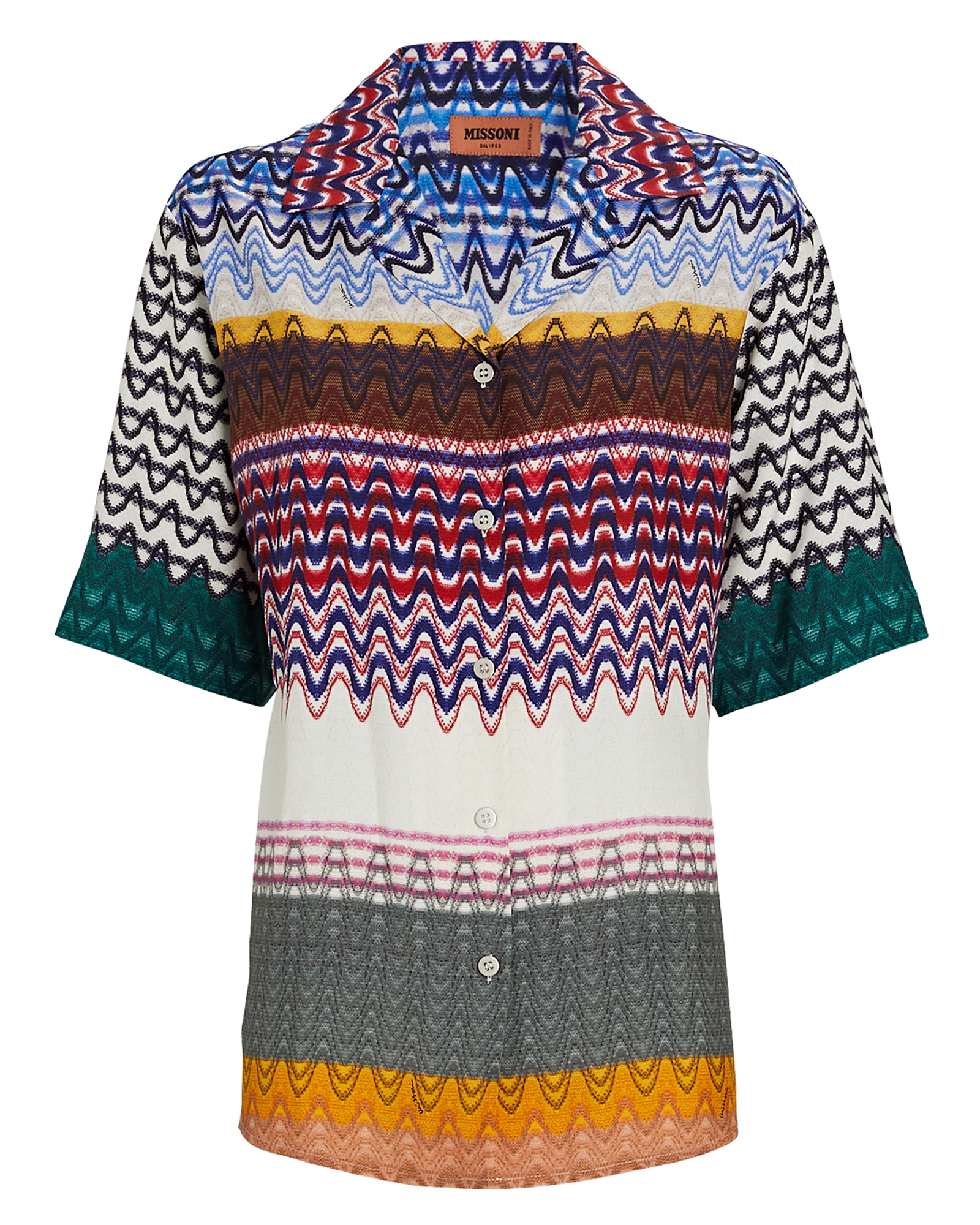 Missoni Knit Chevron Short Sleeve Shirt | INTERMIX®