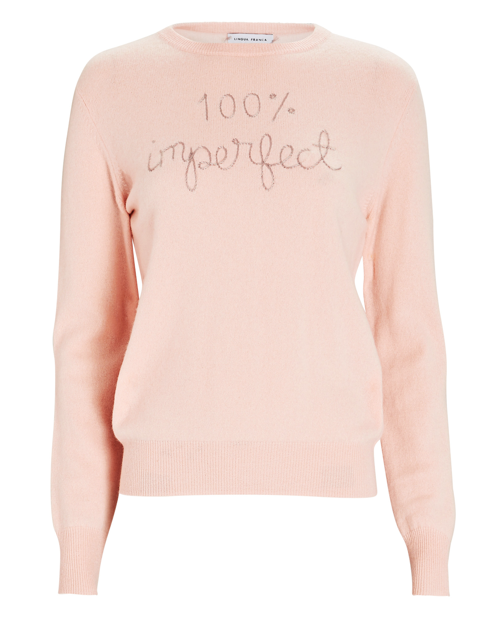 Lingua Franca Imperfect Cashmere Crewneck Sweater | INTERMIX®