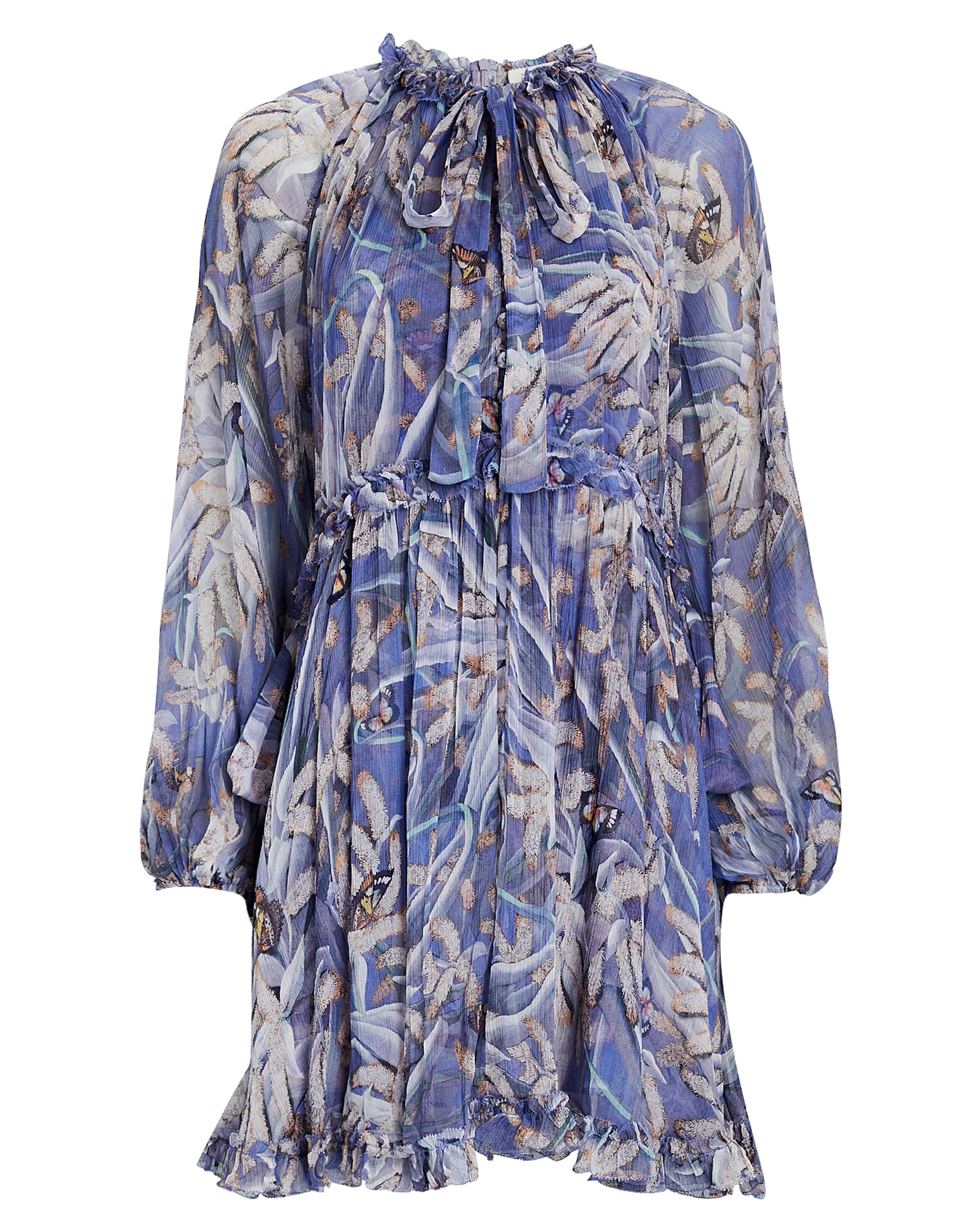 Zimmermann Botanica Floral Silk Chiffon Dress | INTERMIX®