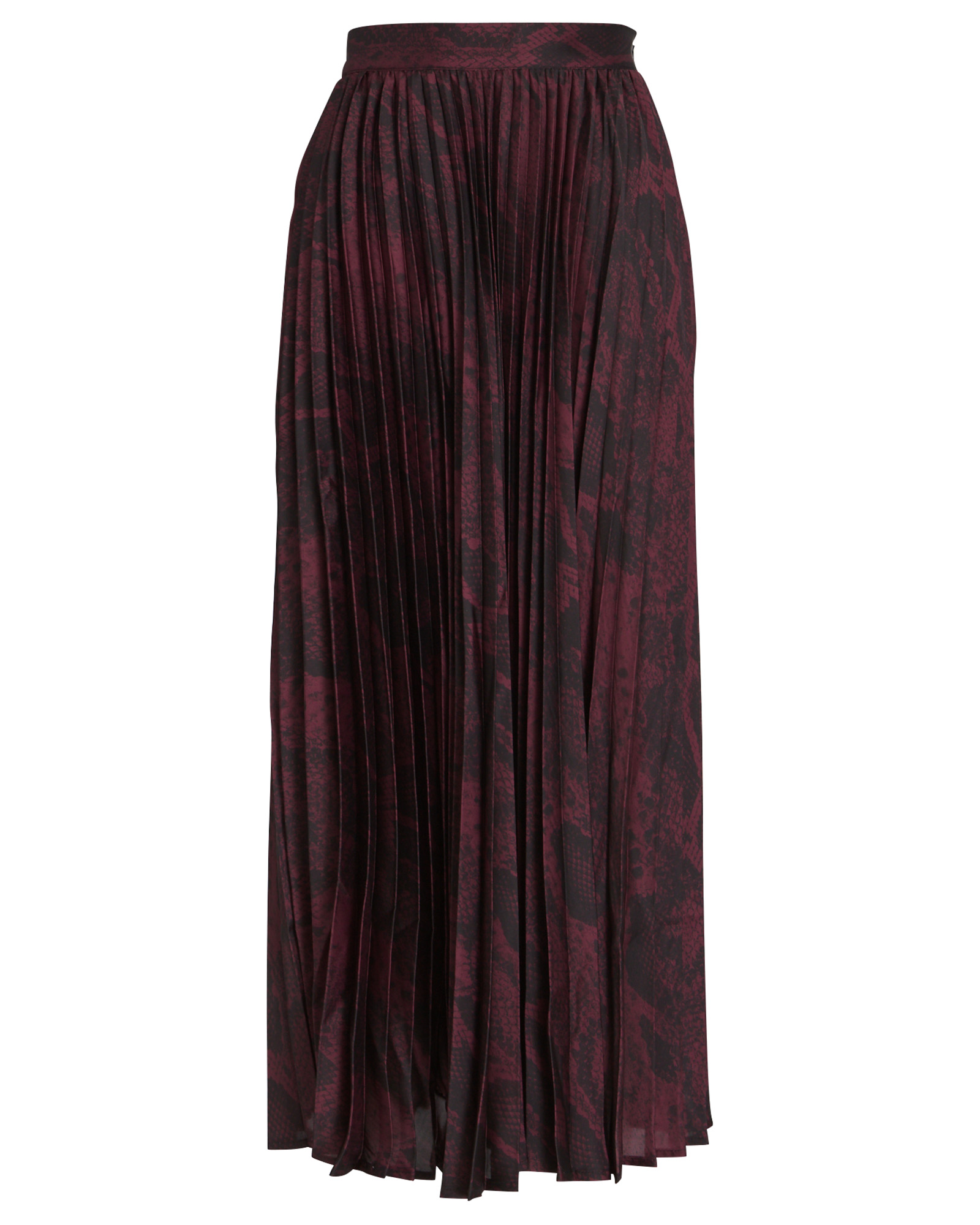 Andamane Becky Pleated Python Printed Skirt | INTERMIX®