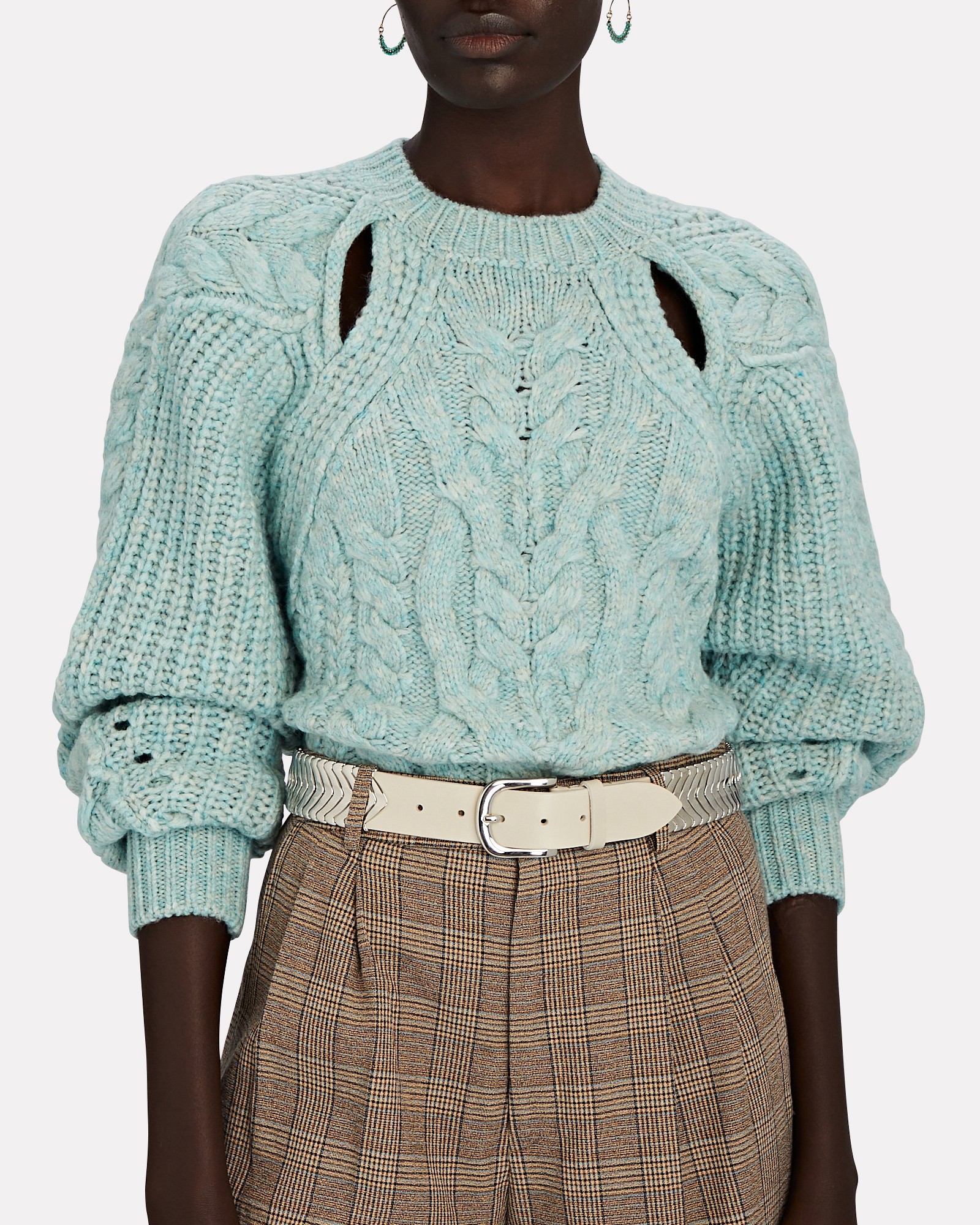 Isabel Marant Paloma Cable-Knit Wool-Blend Sweater | INTERMIX®