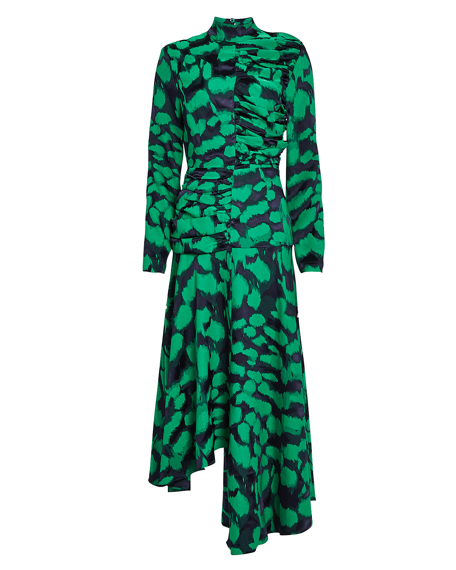 MATÉRIEL | Printed Asymmetrical Drape Dress | INTERMIX®