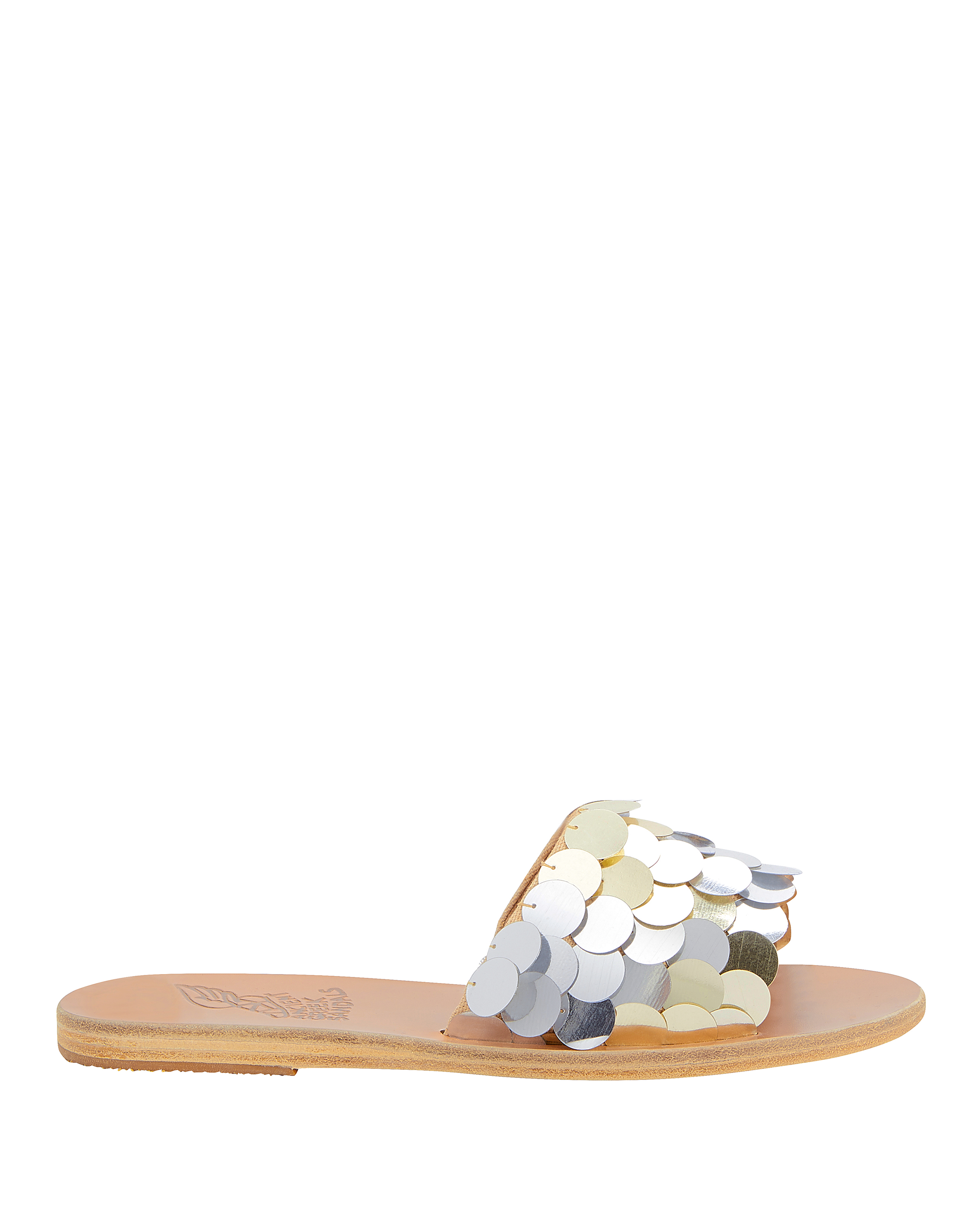 Taygete Sequin Flat Sandals