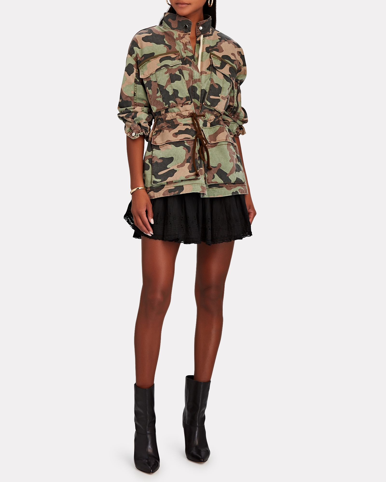 Veronica Beard Sumner Camouflage Field Jacket | INTERMIX®