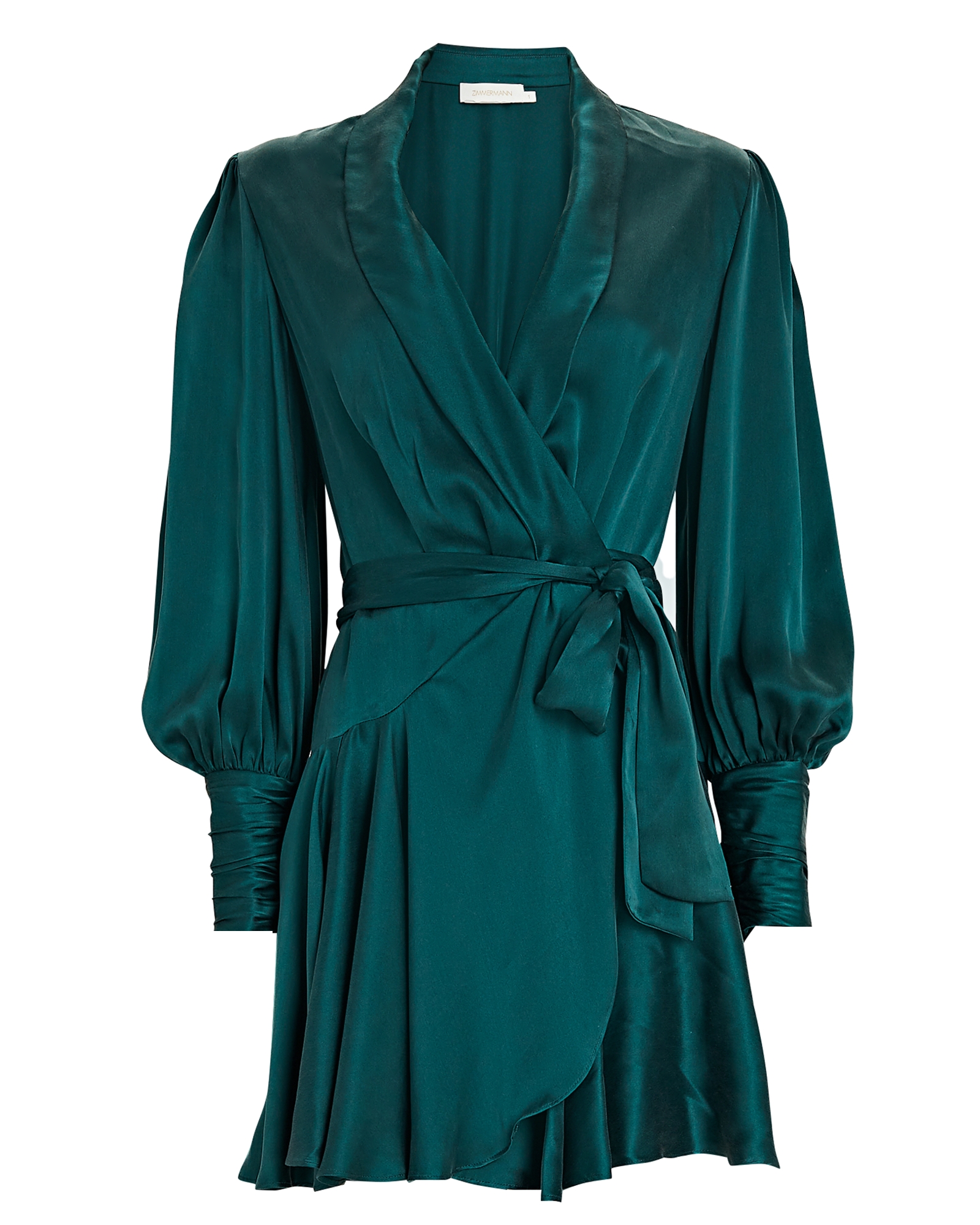 Zimmermann Silk Mini Wrap Dress | INTERMIX®