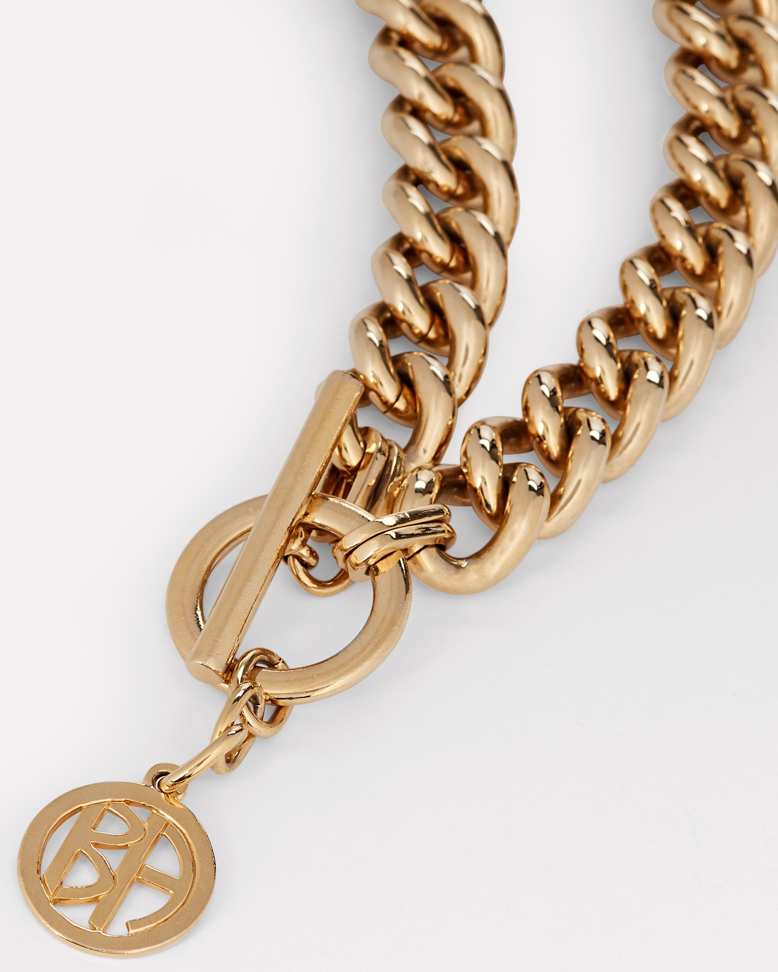 Ben-Amun Small Chain-Link Logo Necklace | INTERMIX®