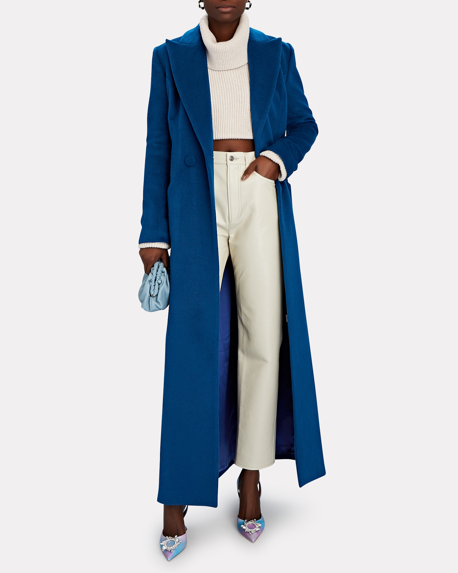 Sergio Hudson Double-Breasted Wool-Cashmere Coat | INTERMIX®