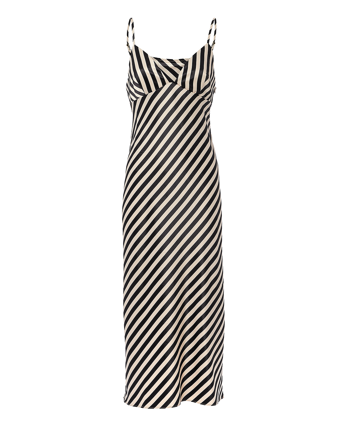 Duke Striped Slip Spaghetti Strap Midi Dress | Shona Joy