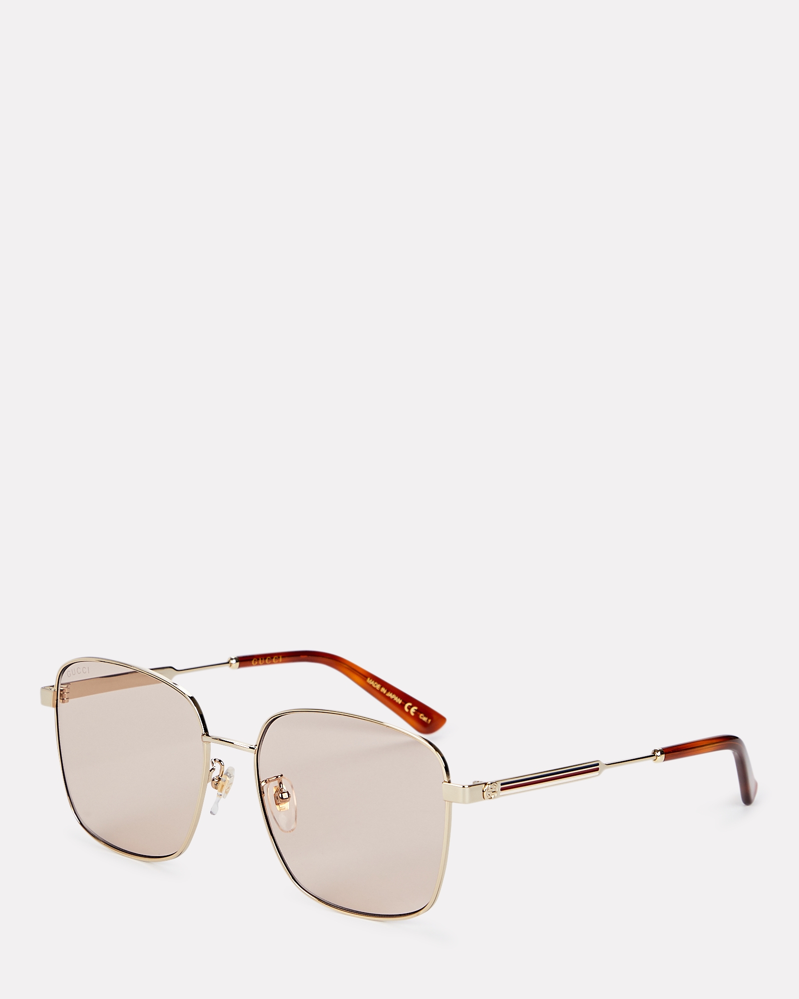 Gucci Oversized Square Wire Sunglasses | INTERMIX®