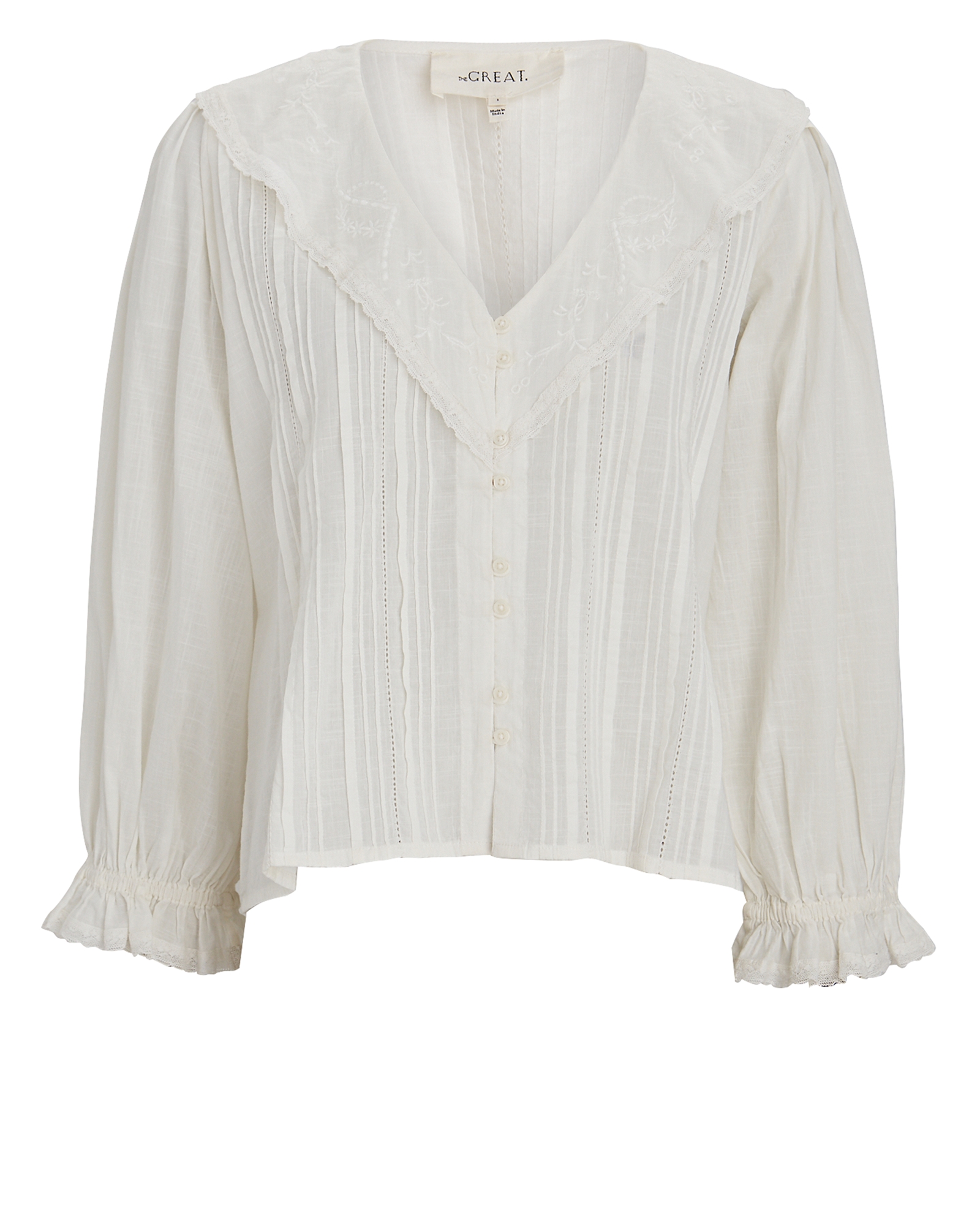 The Great The Hankie Cotton Voile Blouse | INTERMIX®