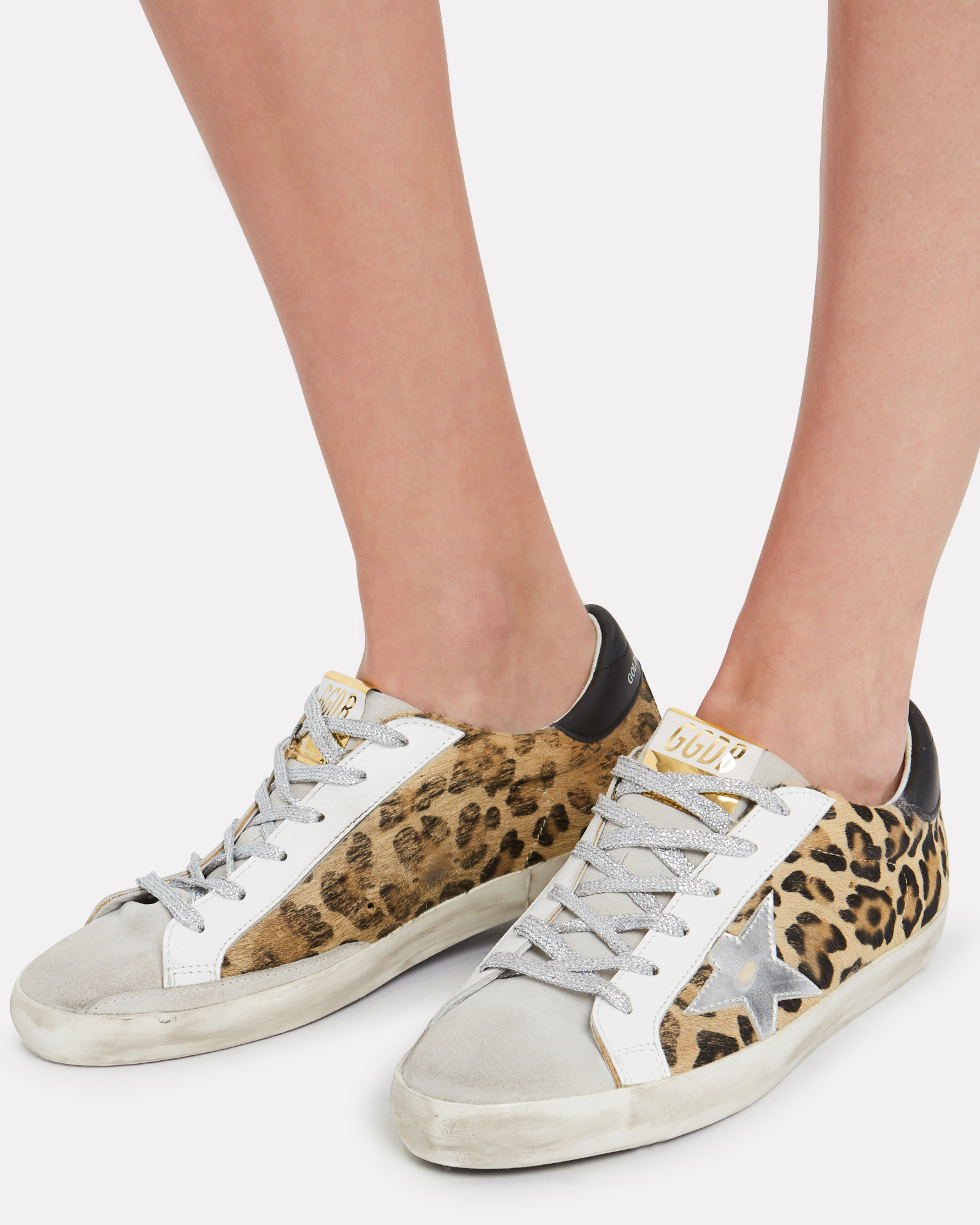 Golden Goose | Superstar Leopard Low-Top Sneakers | INTERMIX®