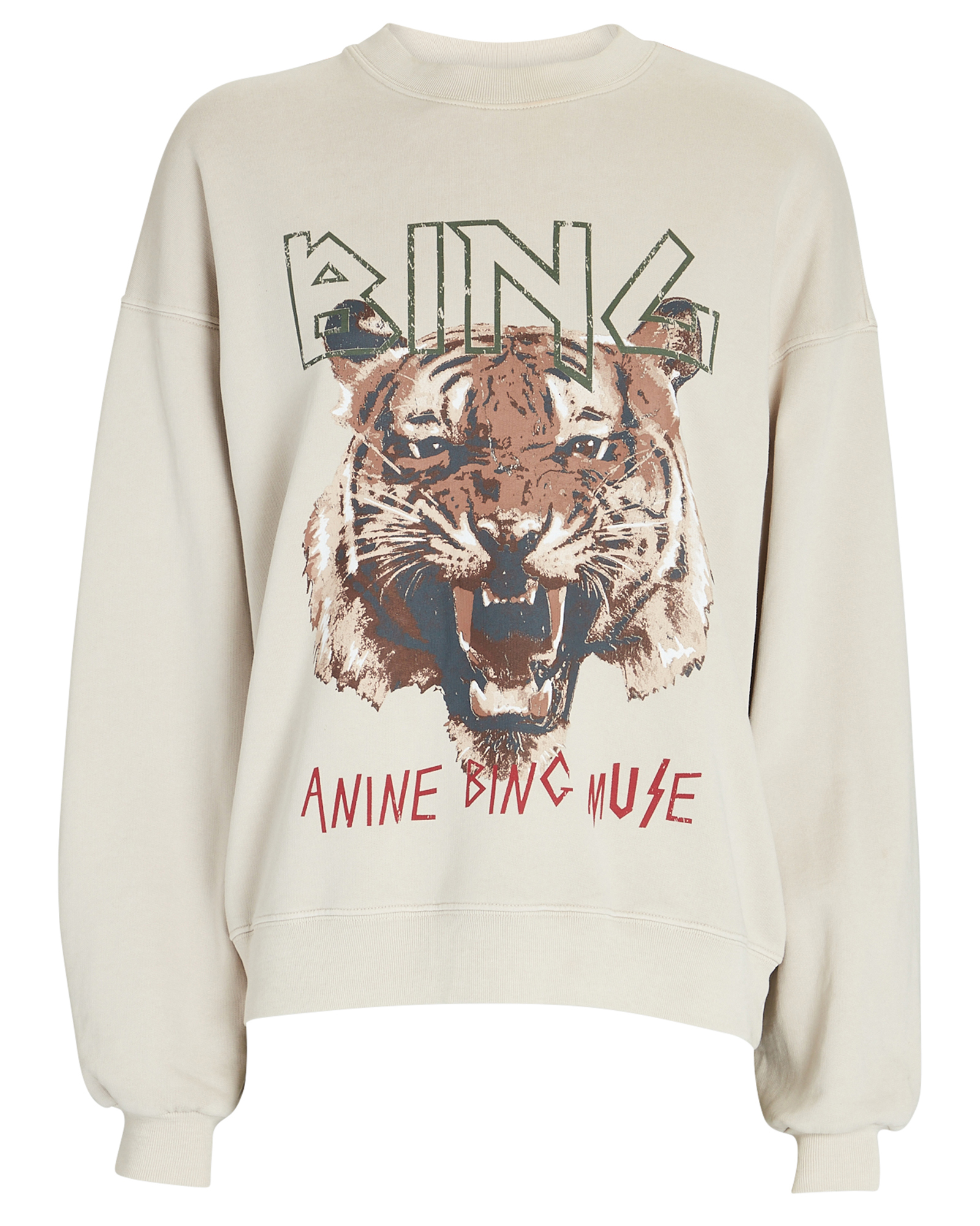 Anine Bing Tiger Cotton Terry Sweatshirt | INTERMIX®