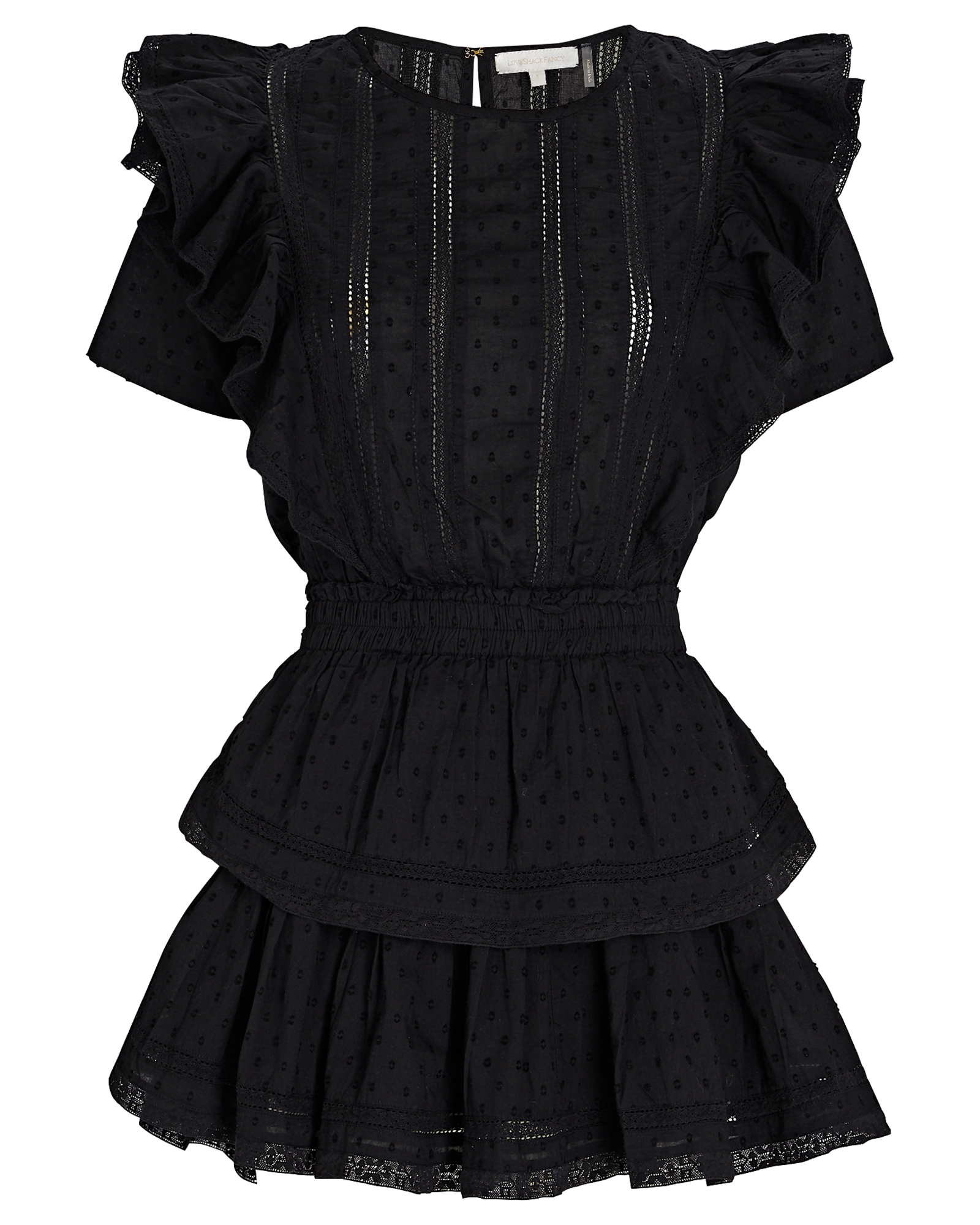 LoveShackFancy Natasha Cotton Ruffled Mini Dress | INTERMIX®