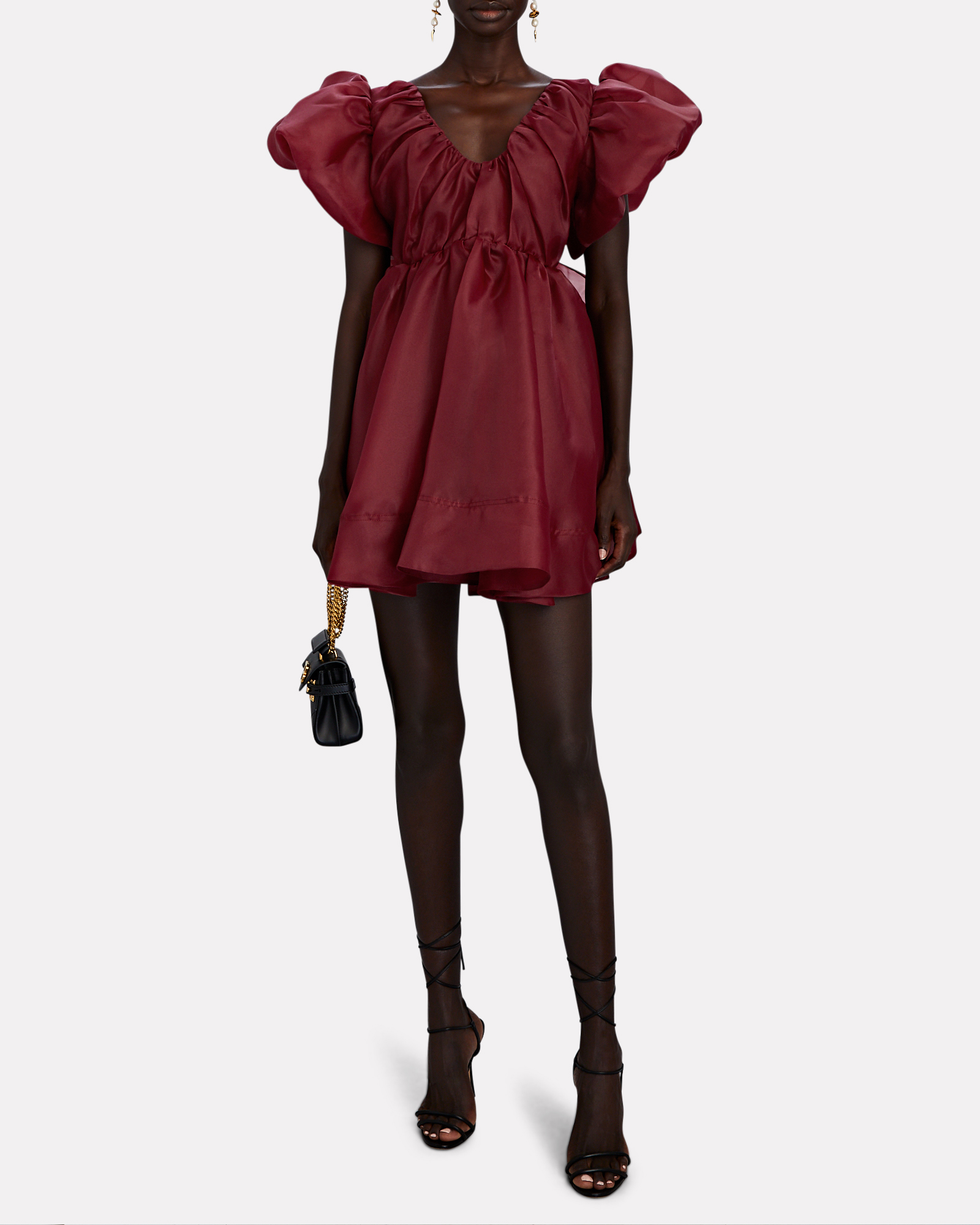 Aje Gretta Organza Mini Dress In Red | INTERMIX®
