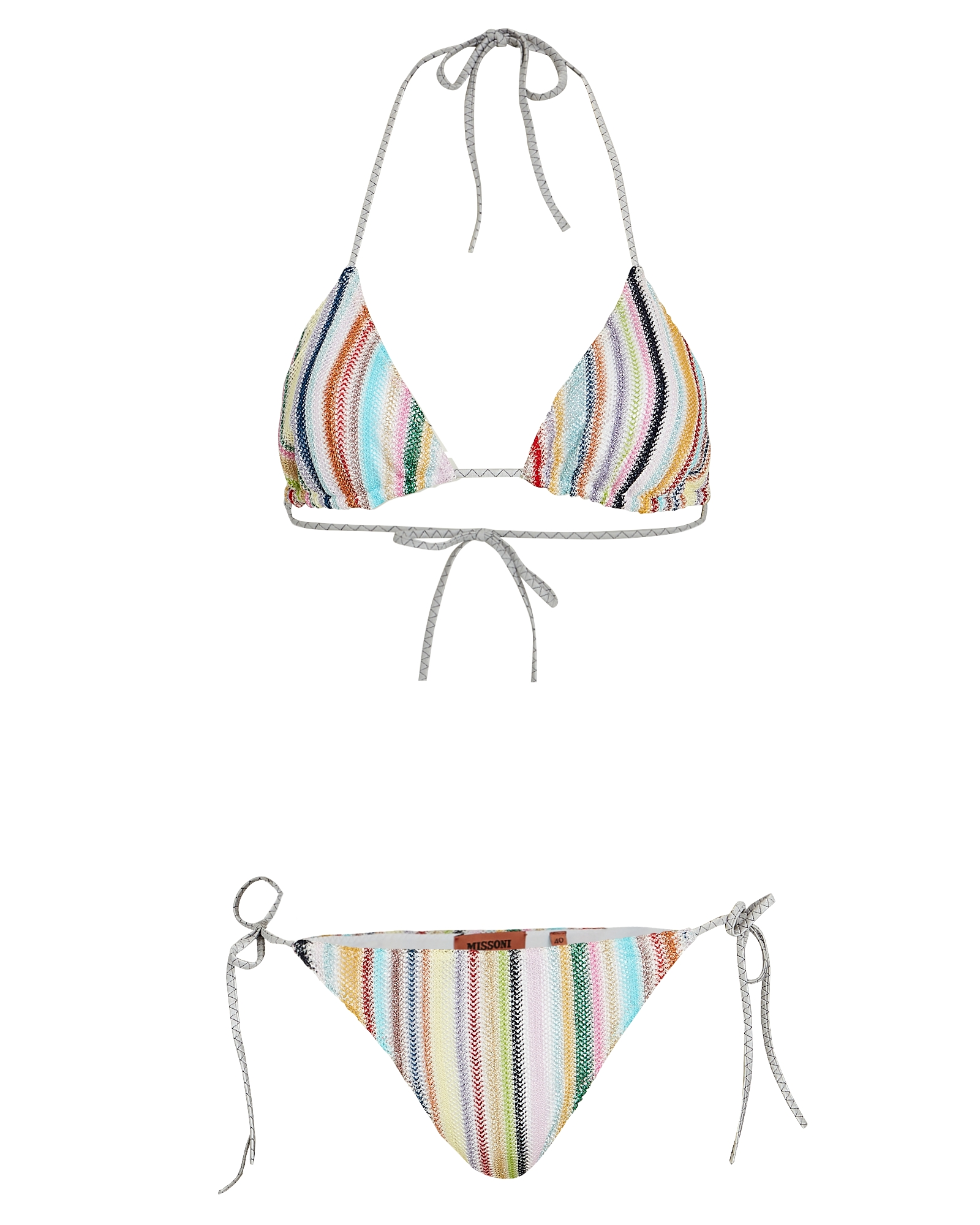 Missoni Mare Striped Knit Triangle Bikini Set | INTERMIX®