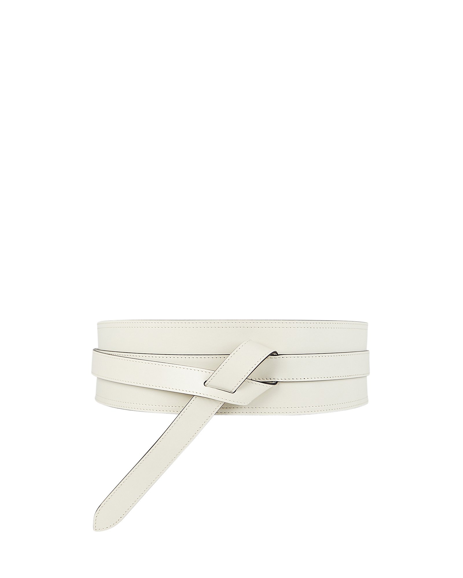 Isabel Marant Moshy Leather Belt In White | INTERMIX®