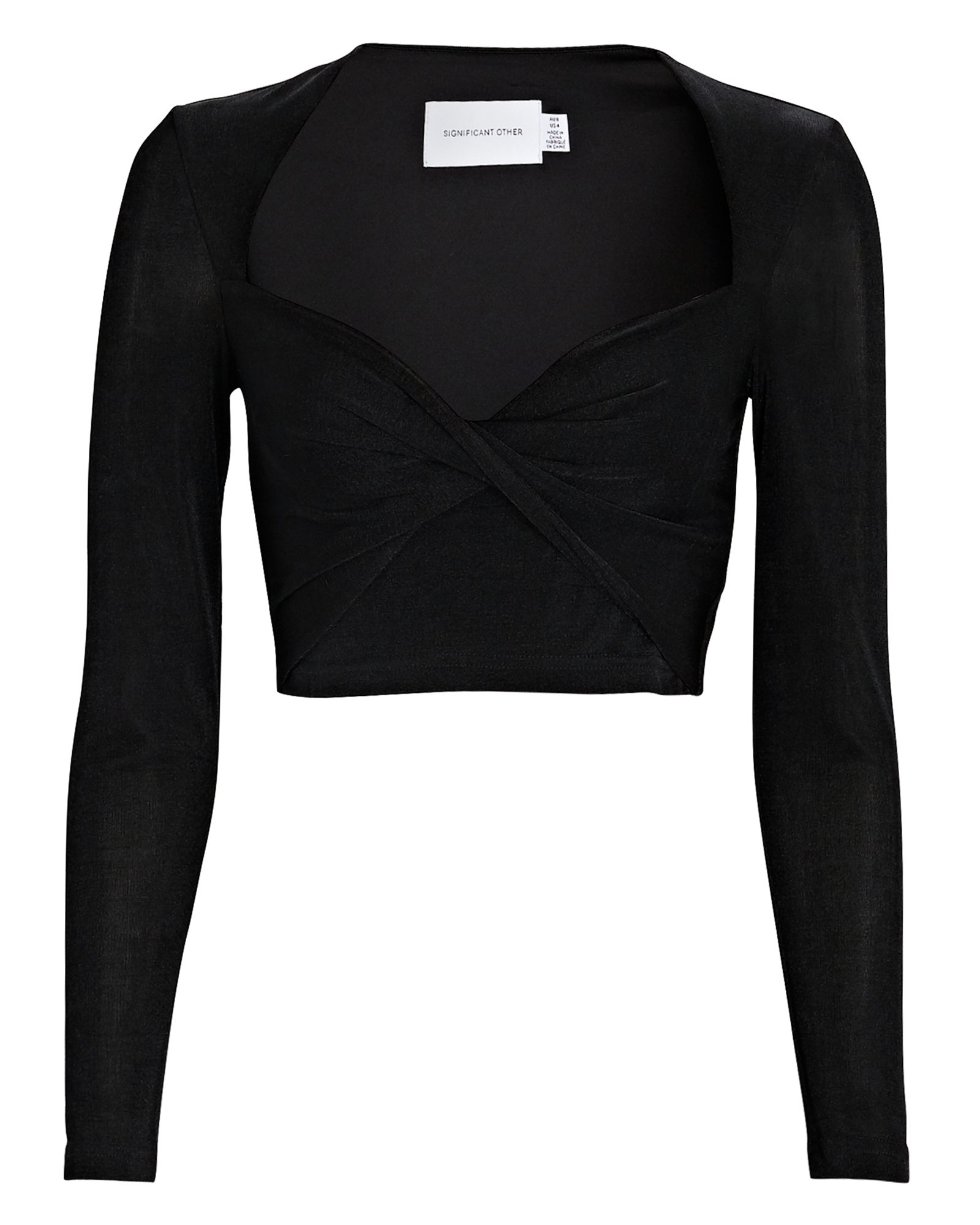 Significant Other Bambi Long Sleeve Crop Top | INTERMIX®