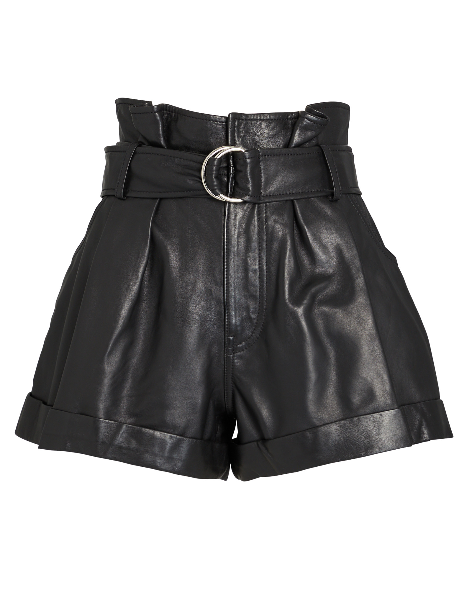 Marissa Webb Dixon Leather Paperbag Shorts | INTERMIX®