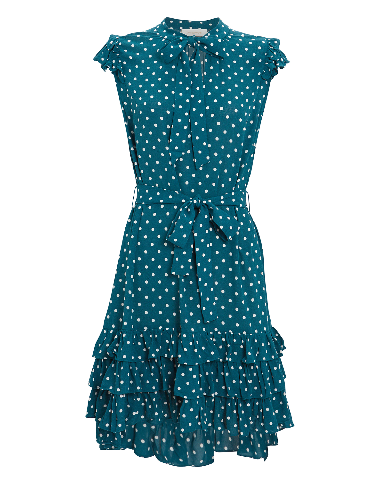 Flutter Sleeve Polka Dot Dress | INTERMIX®