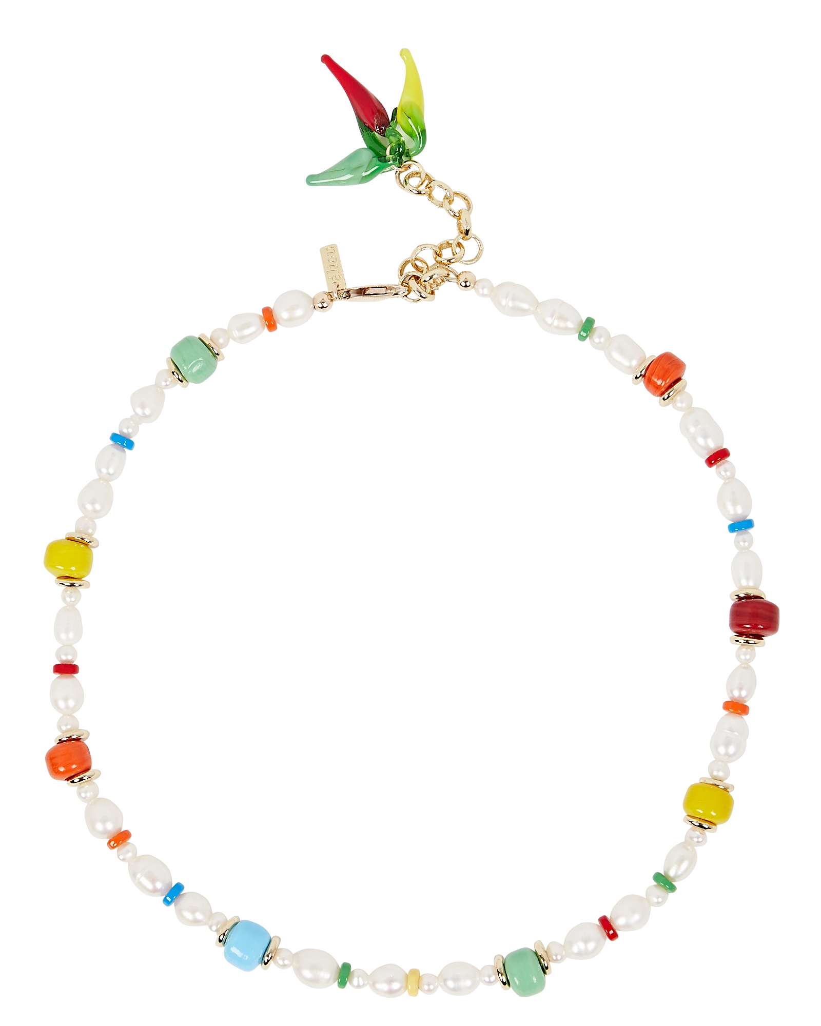 éliou TIBY Pearl and Rainbow-Embellished Necklace | INTERMIX®