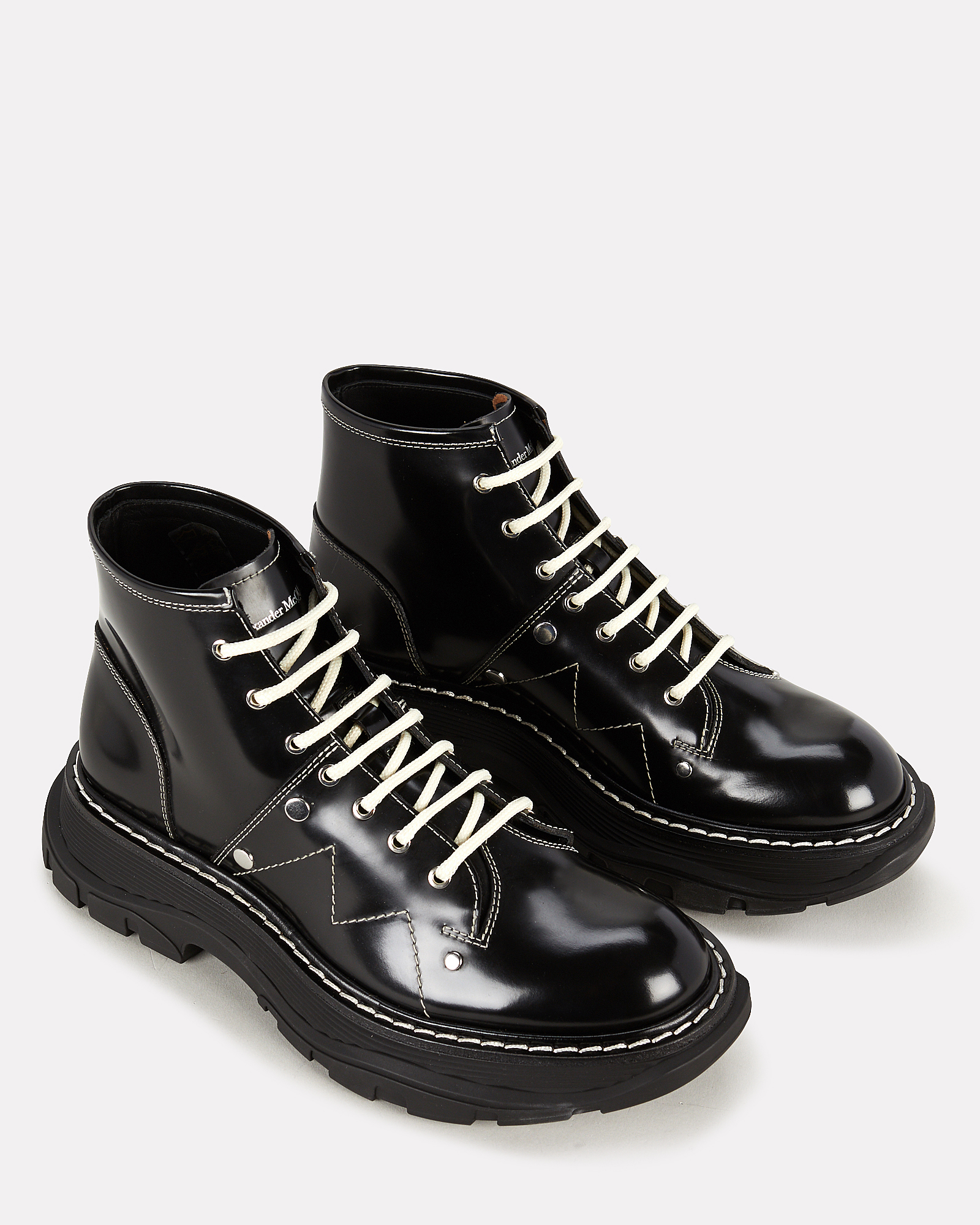 Alexander McQueen | Tread Lace-Up Leather Boots | INTERMIX®