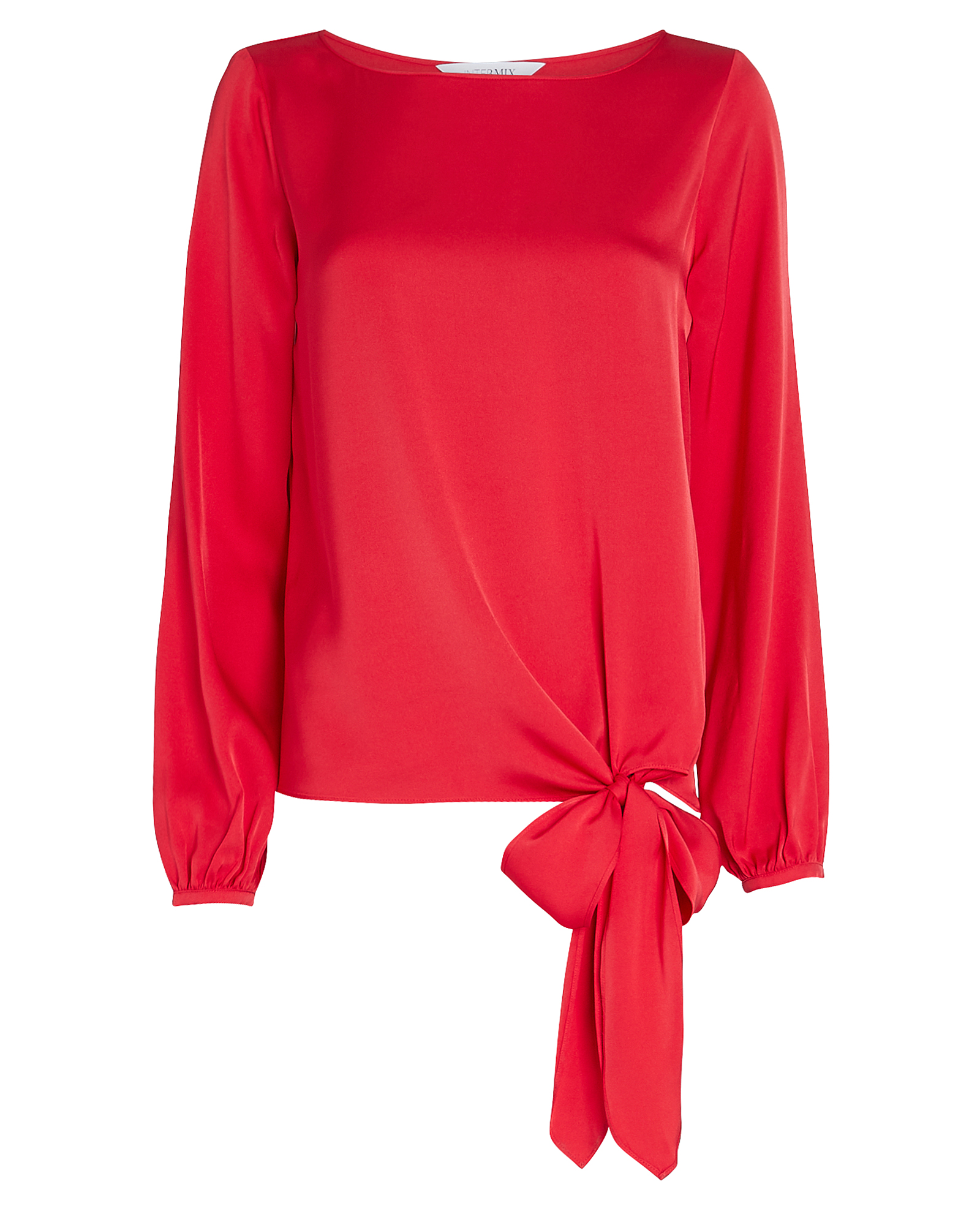 INTERMIX Private Label | Kristy Knotted Silk Blouse | INTERMIX®
