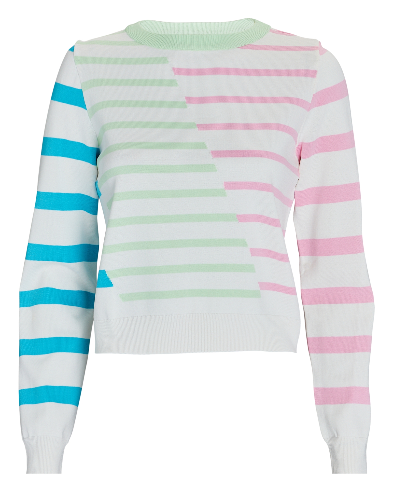 Solid & Striped Mackenzie Striped Crewneck Sweatshirt In Multi
