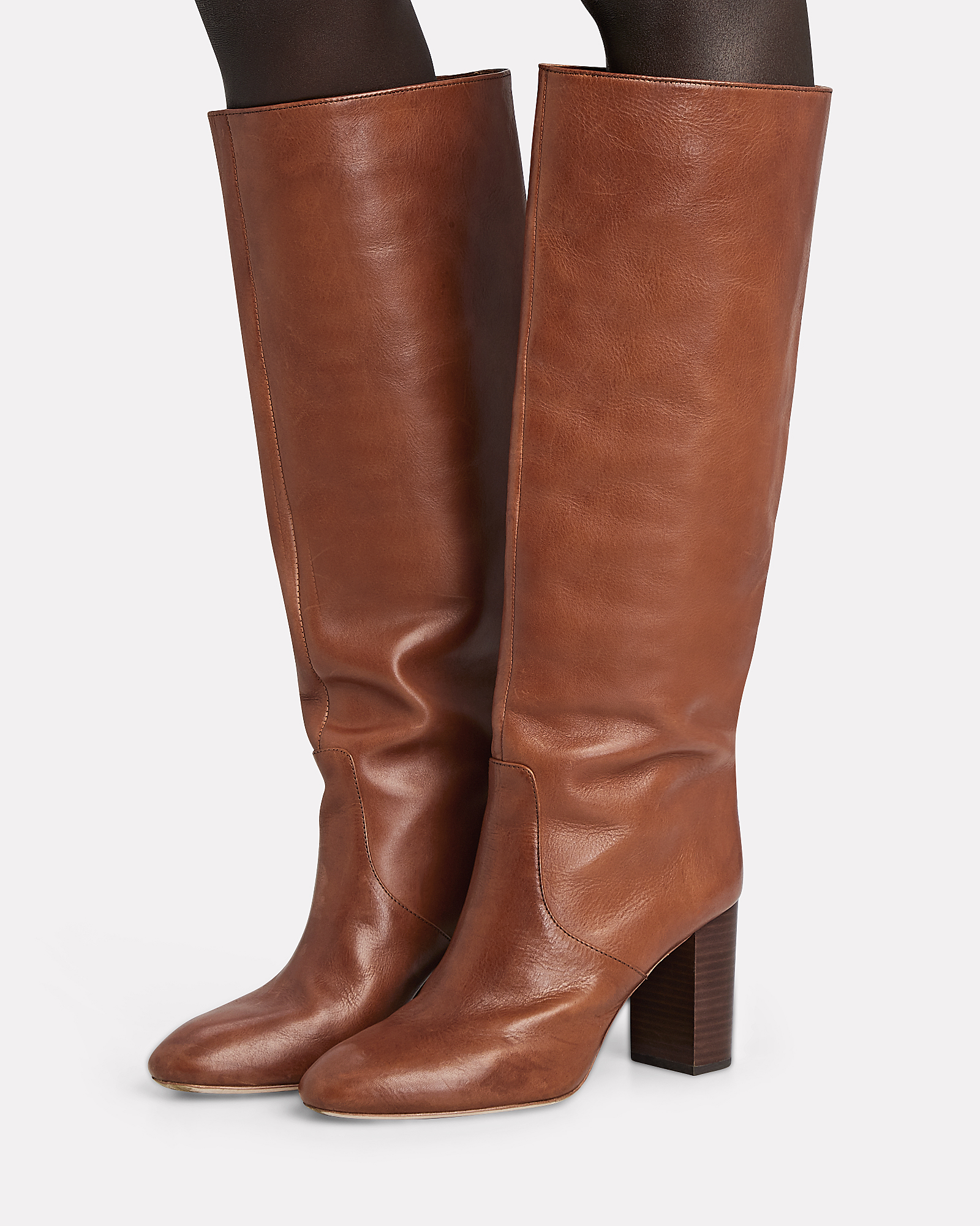 Loeffler Randall Goldy Knee-High Leather Boots | INTERMIX®
