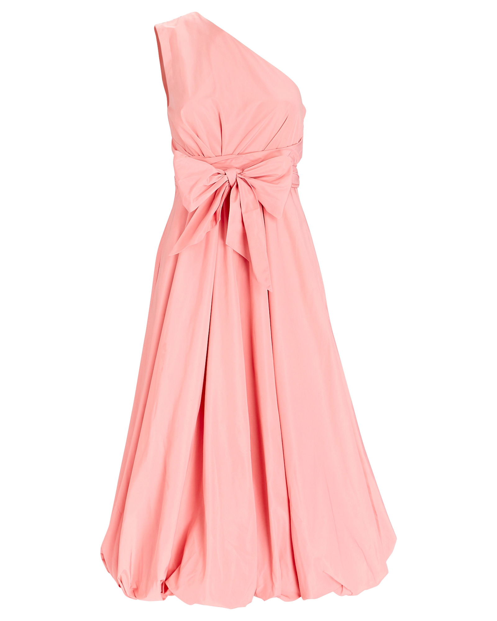 Tibi One-Shoulder Taffeta Midi Dress | INTERMIX®