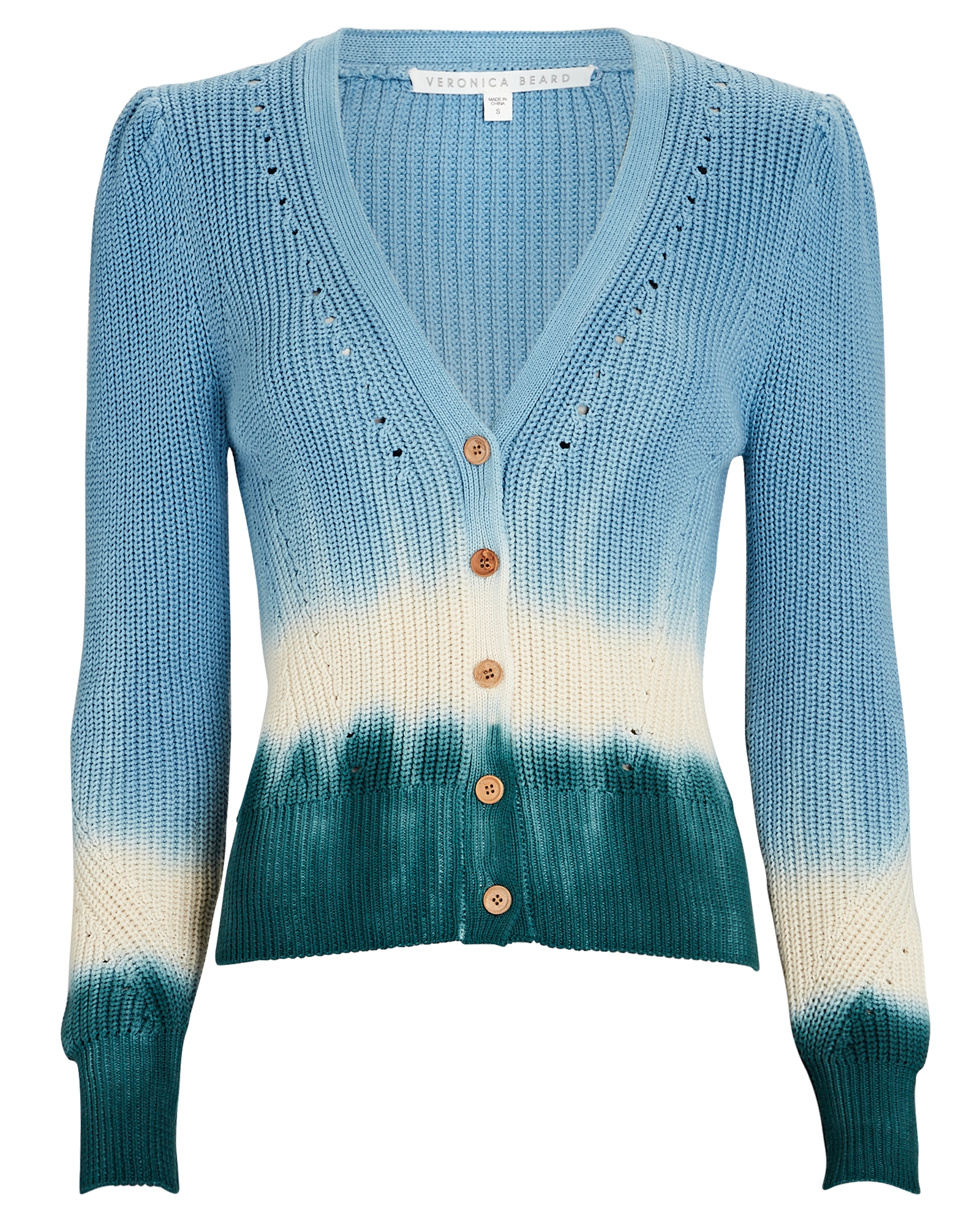 Veronica Beard Parula Tie-Dye Cotton Cardigan | INTERMIX®