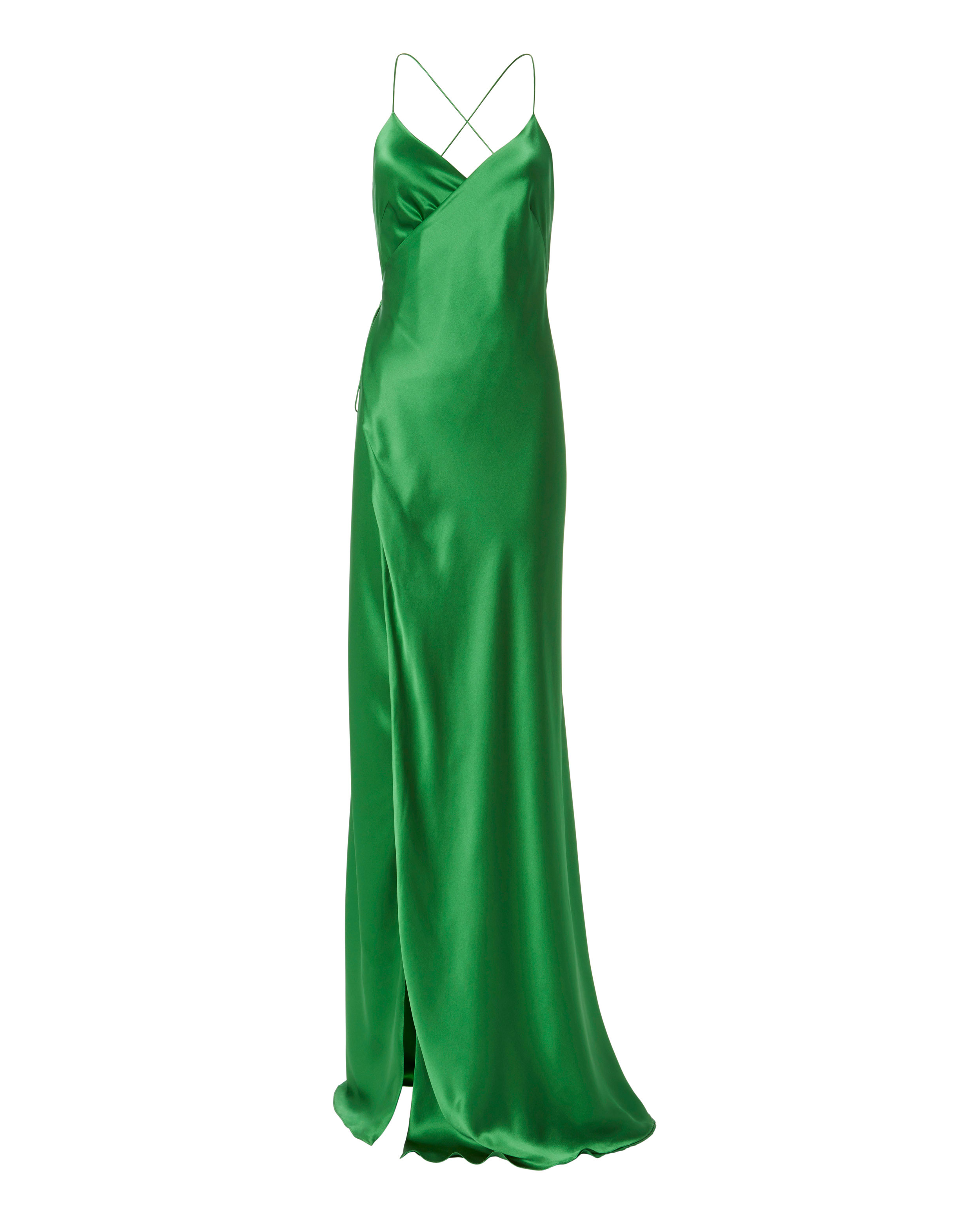 Emerald Wrap Gown