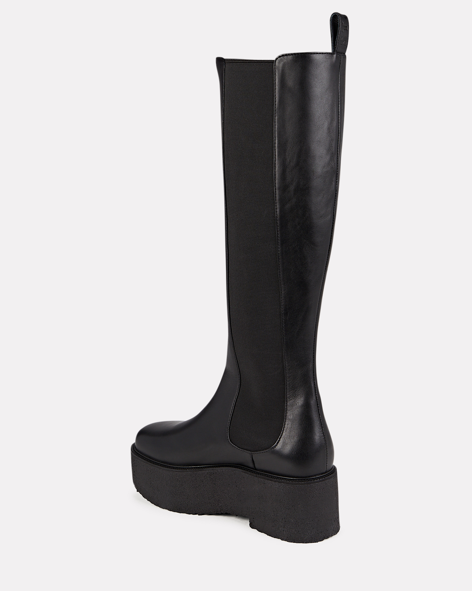 STAUD Palamino Platform Leather Boots In Black | INTERMIX®