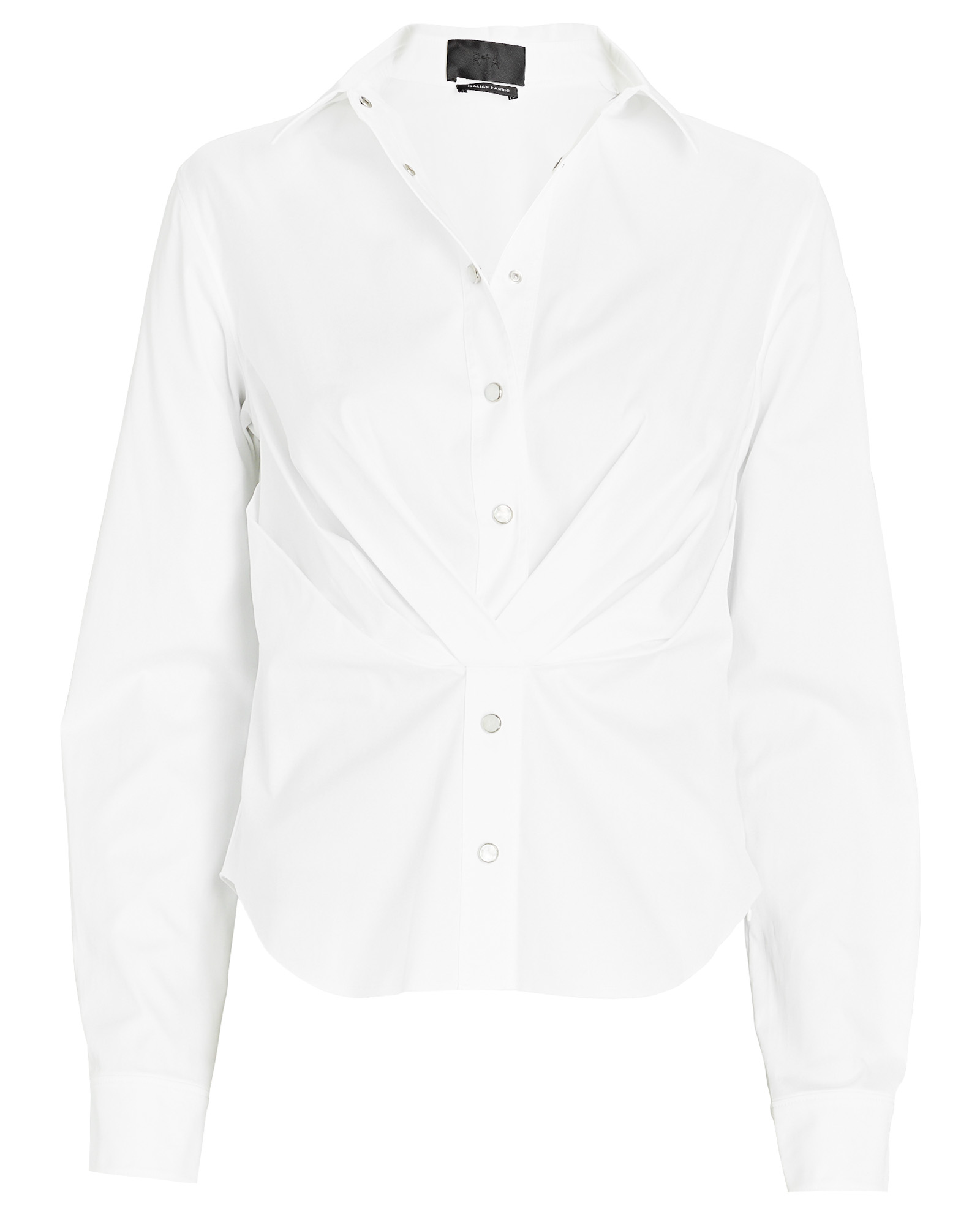 RtA Ava Gathered Button-Down Shirt | INTERMIX®