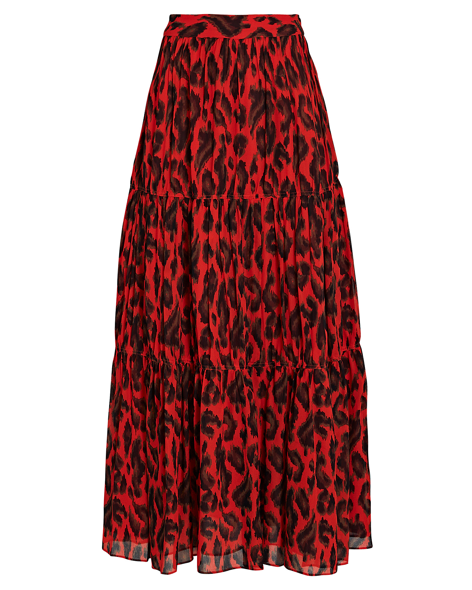 Derek Lam 10 Crosby Qualley Leopard Print Maxi Skirt | INTERMIX®