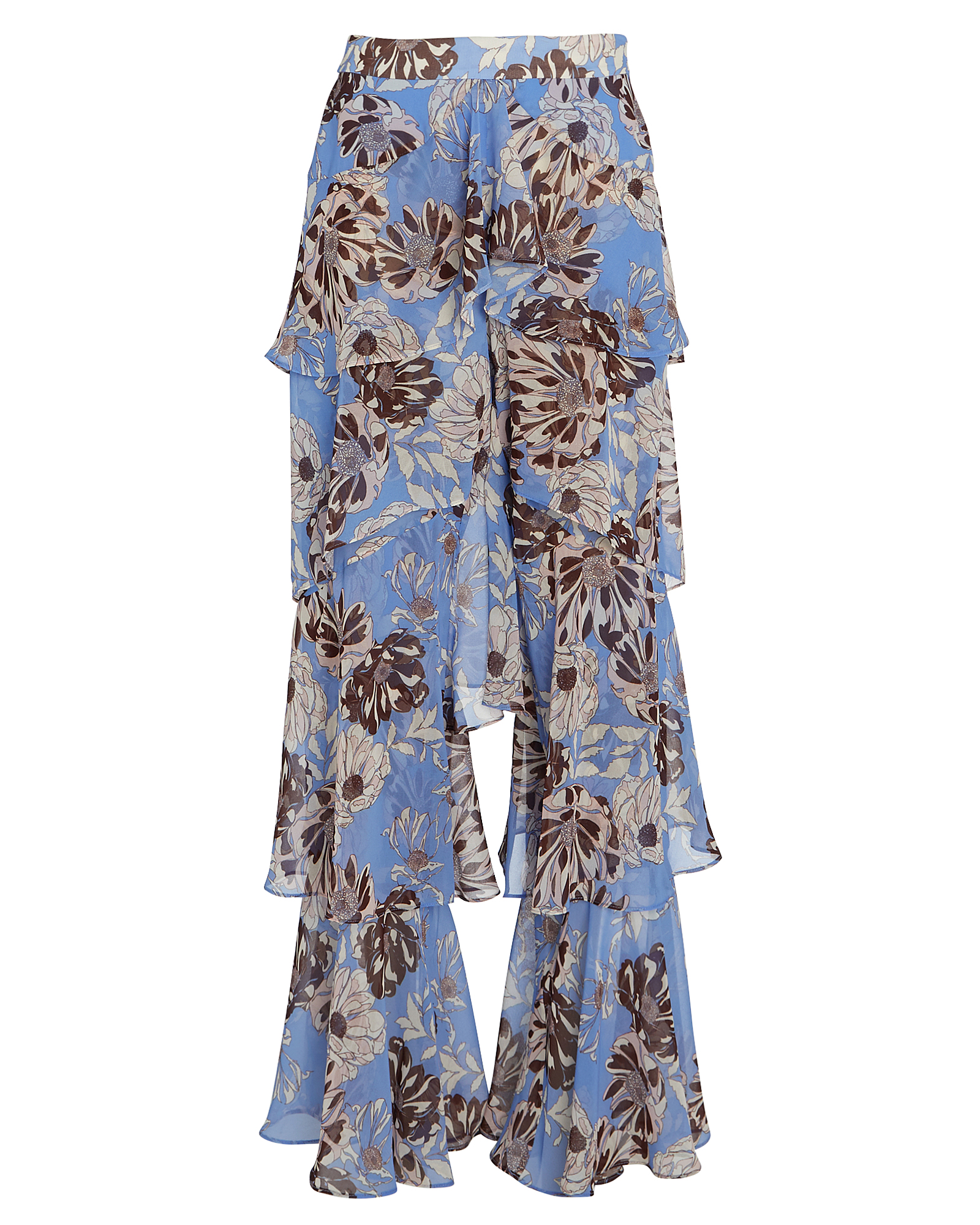ALEXIS Elyria Tiered Floral Ruffled Pants,060046503880