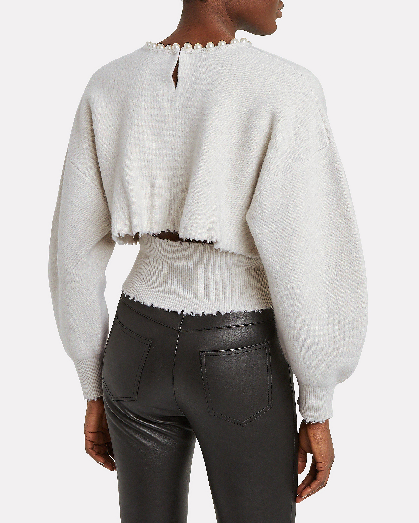 Alexander Wang | Pearl Necklace Wool-Cashmere Sweater | INTERMIX®