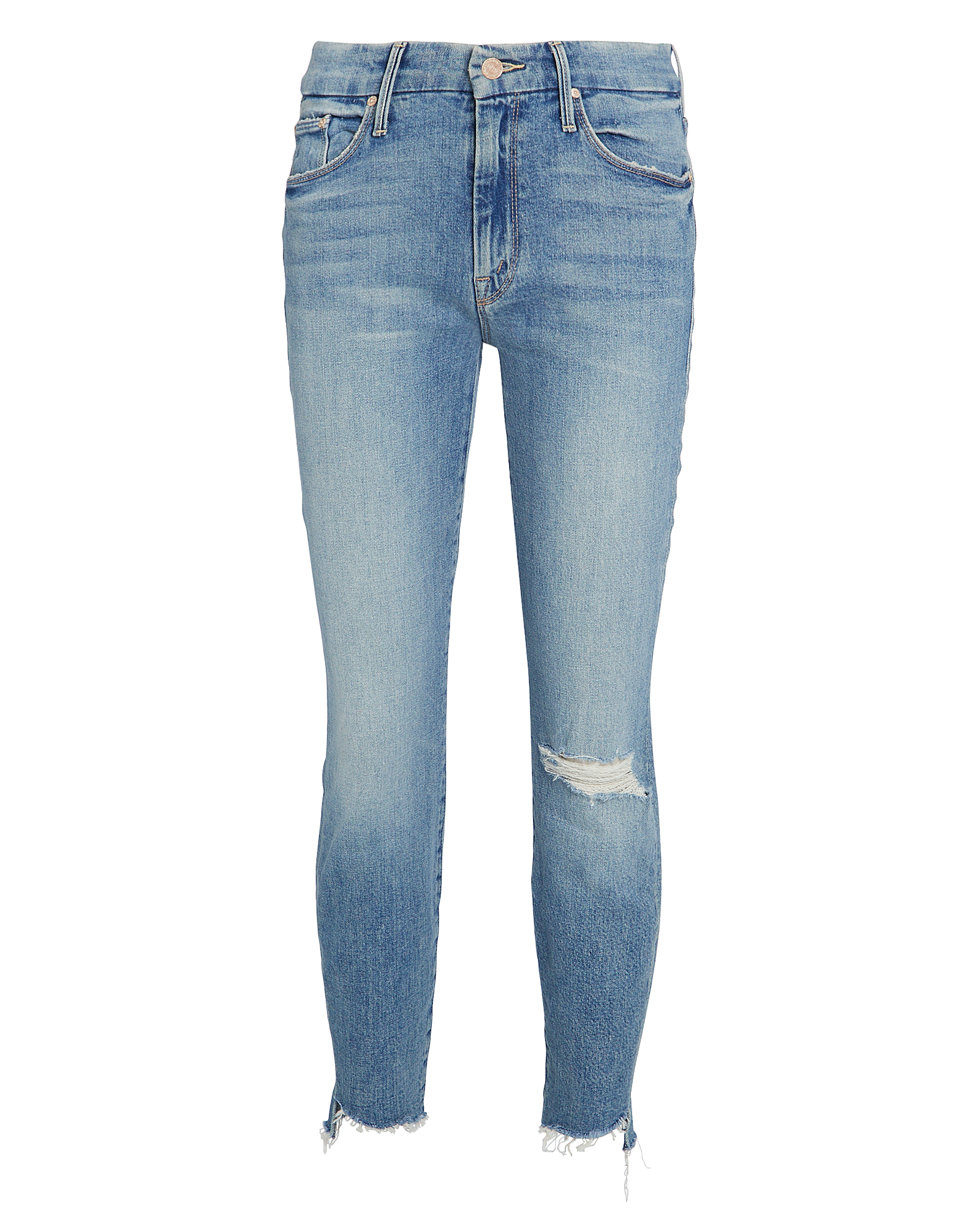 MOTHER The Looker Ankle Fray Skinny Jeans,060049309915