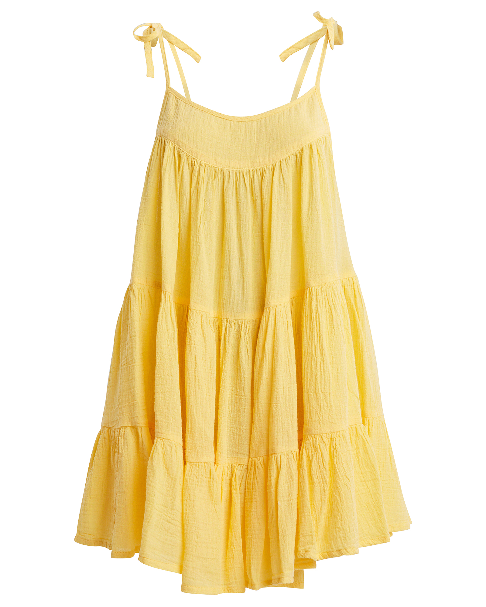 Honorine Peri Cotton Tent Dress In Yellow